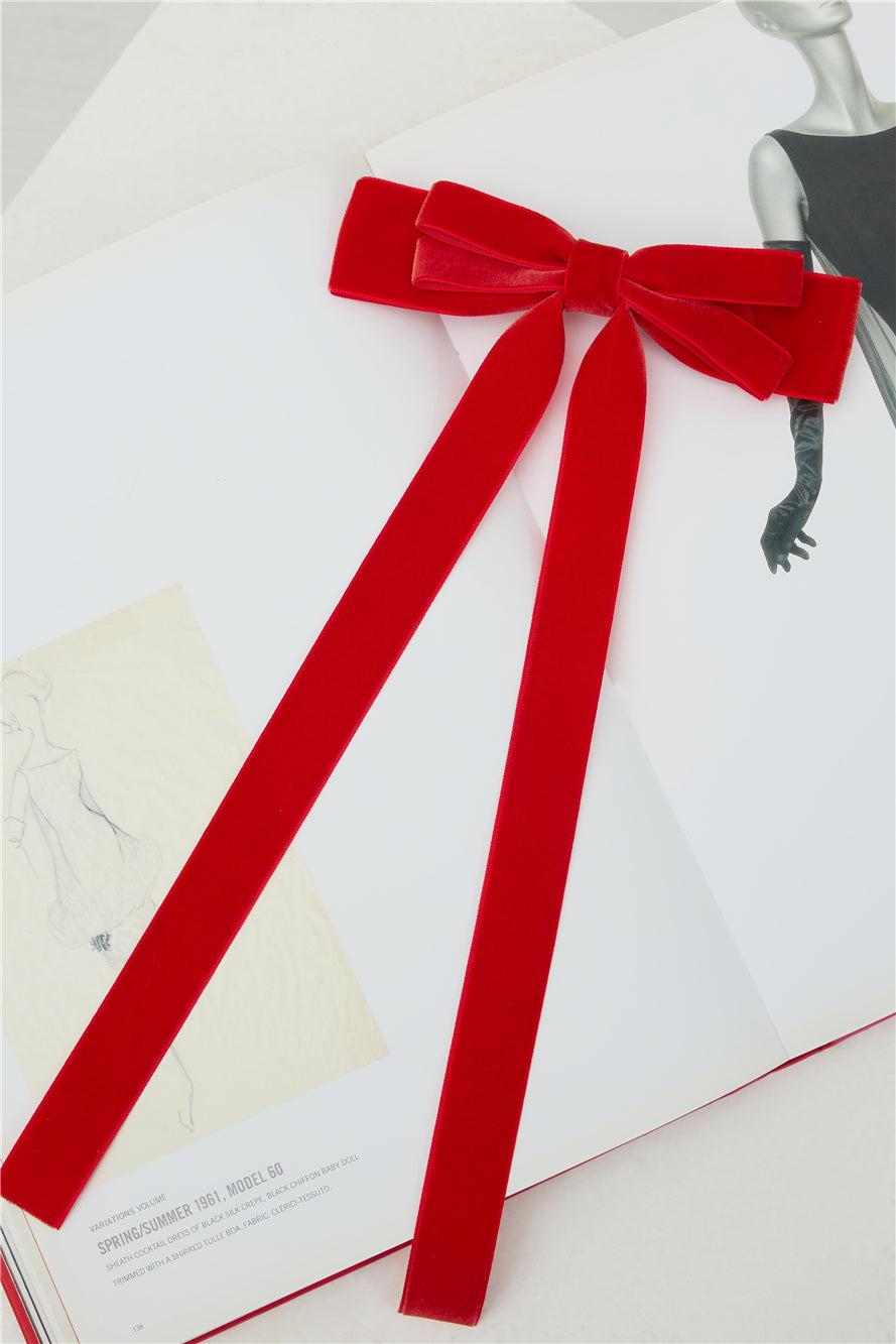 Extravagant Bow Hair Clip Red Product Image