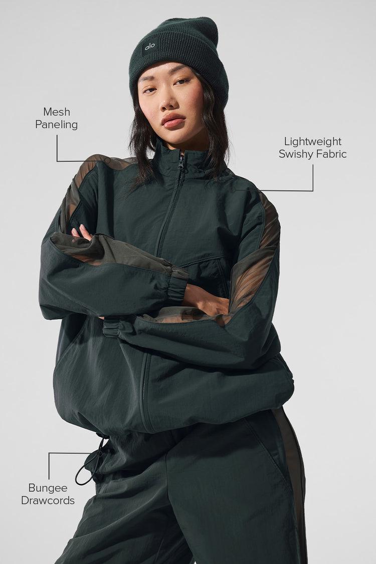 Origin Full-Zip Track Jacket - Charcoal Green Product Image