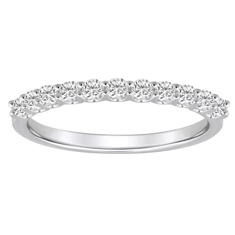 Alyson Layne 14k Gold 1/3 Carat T.W. Diamond 11-Stone Wedding Band, Womens Pink Product Image