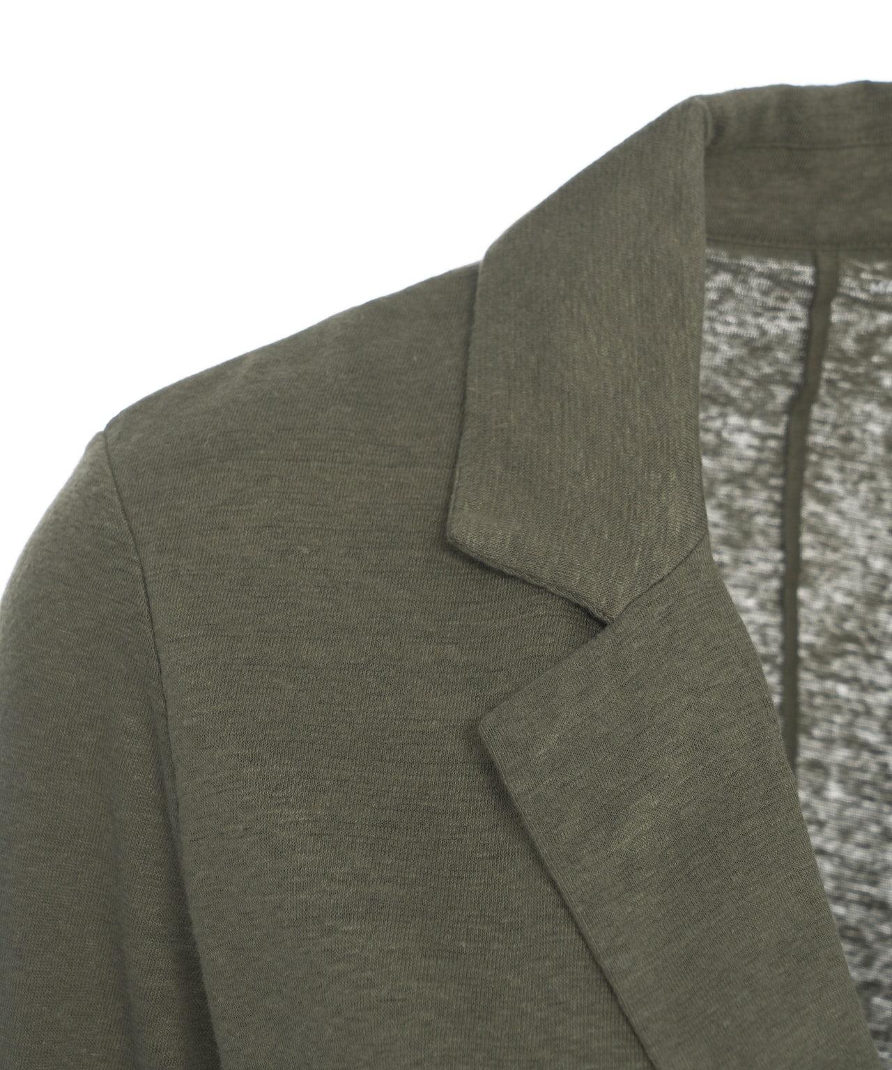 Single-breasted linen-blend blazer Product Image