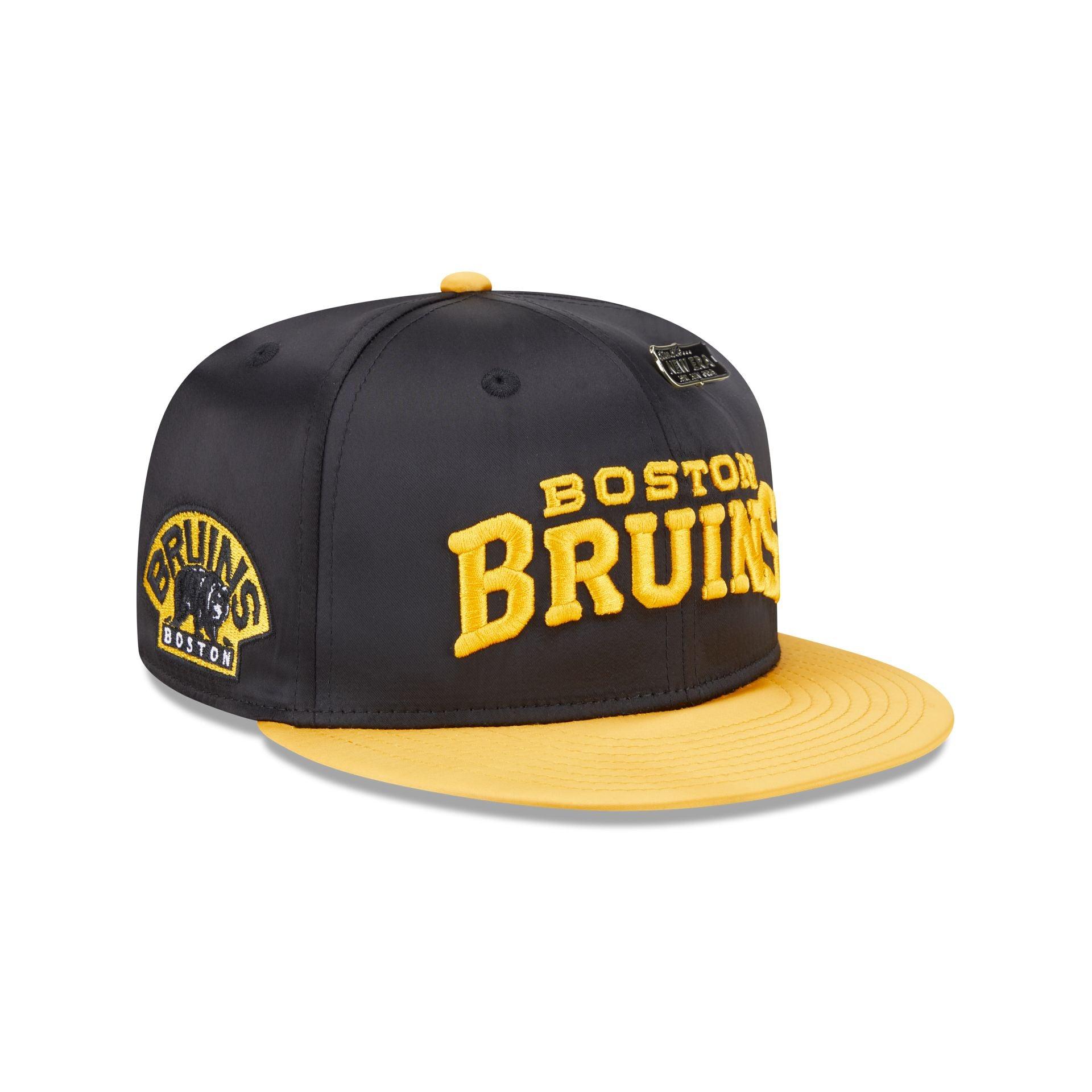 Boston Bruins Spring Satin 59FIFTY Fitted Hat Male Product Image