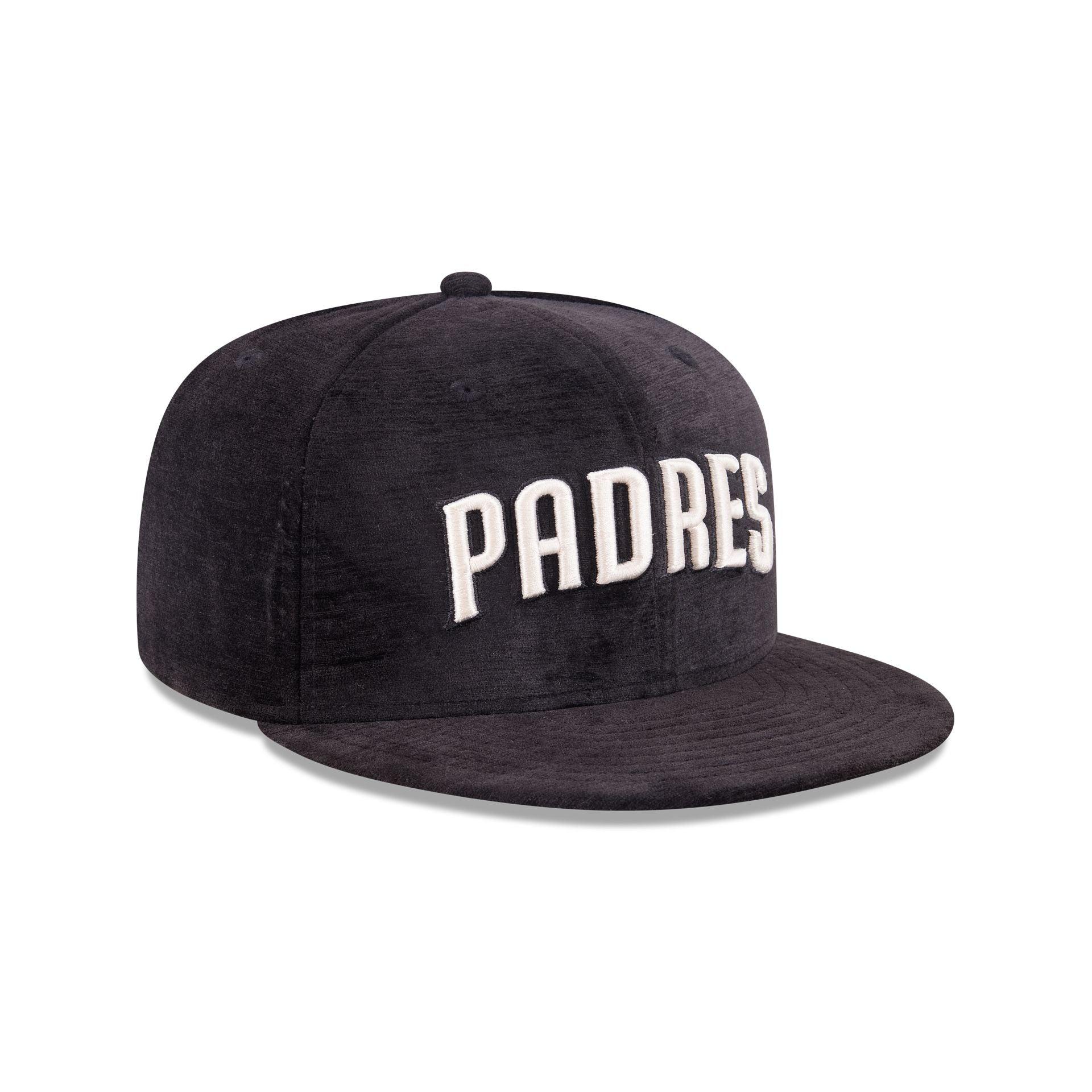 San Diego Padres Black Velvet 59FIFTY Fitted Hat Male Product Image