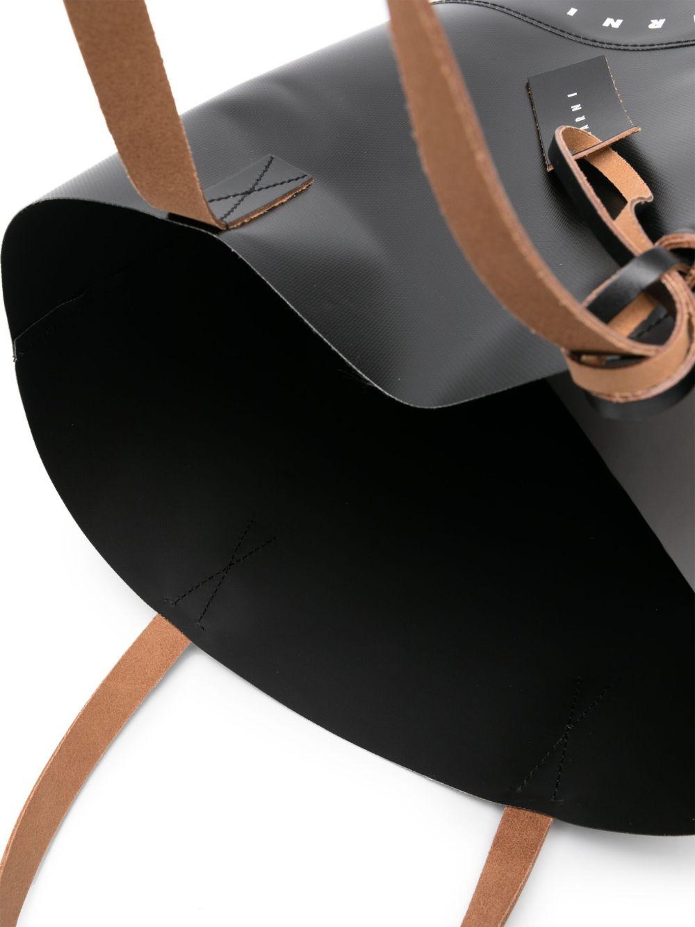 Tribeca logo-print faux-leather tote bag Product Image