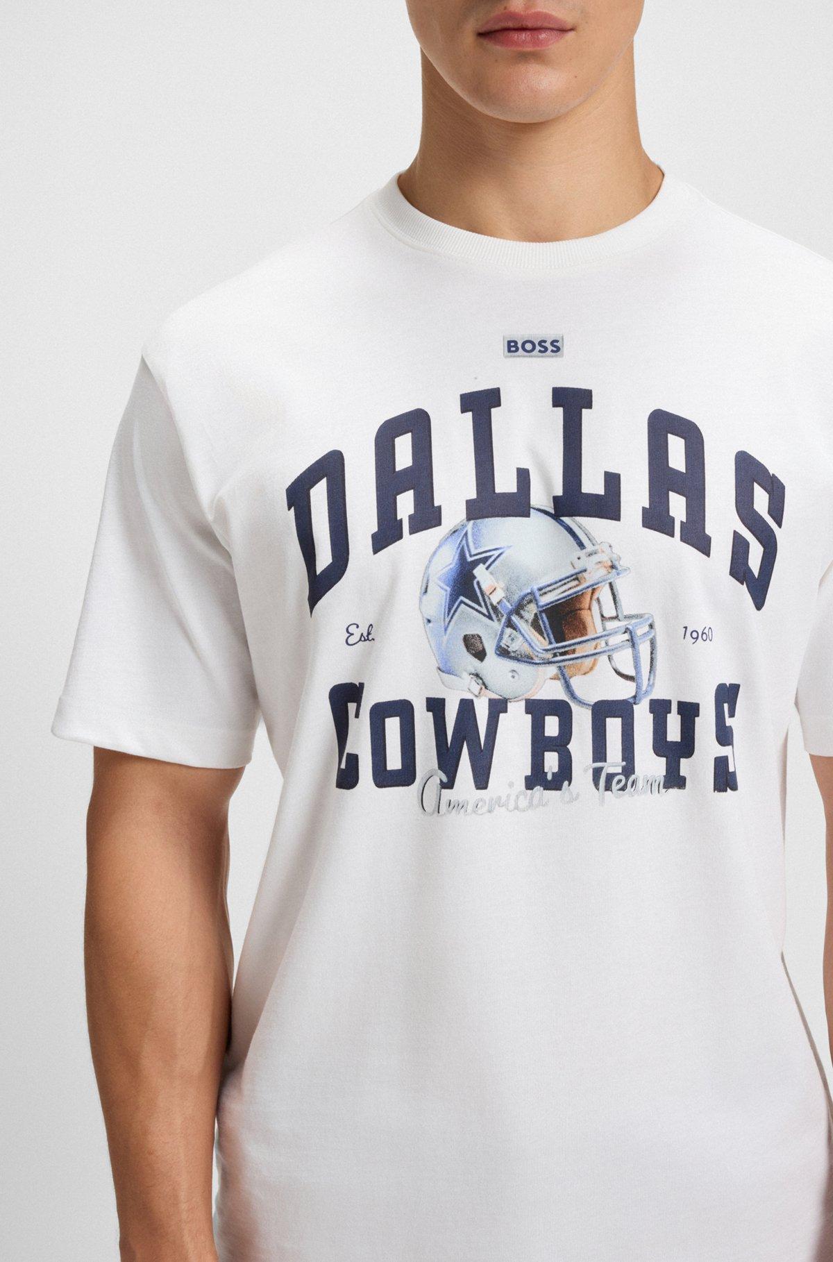 BOSS x DALLAS COWBOYS T-shirt with helmet graphic Product Image