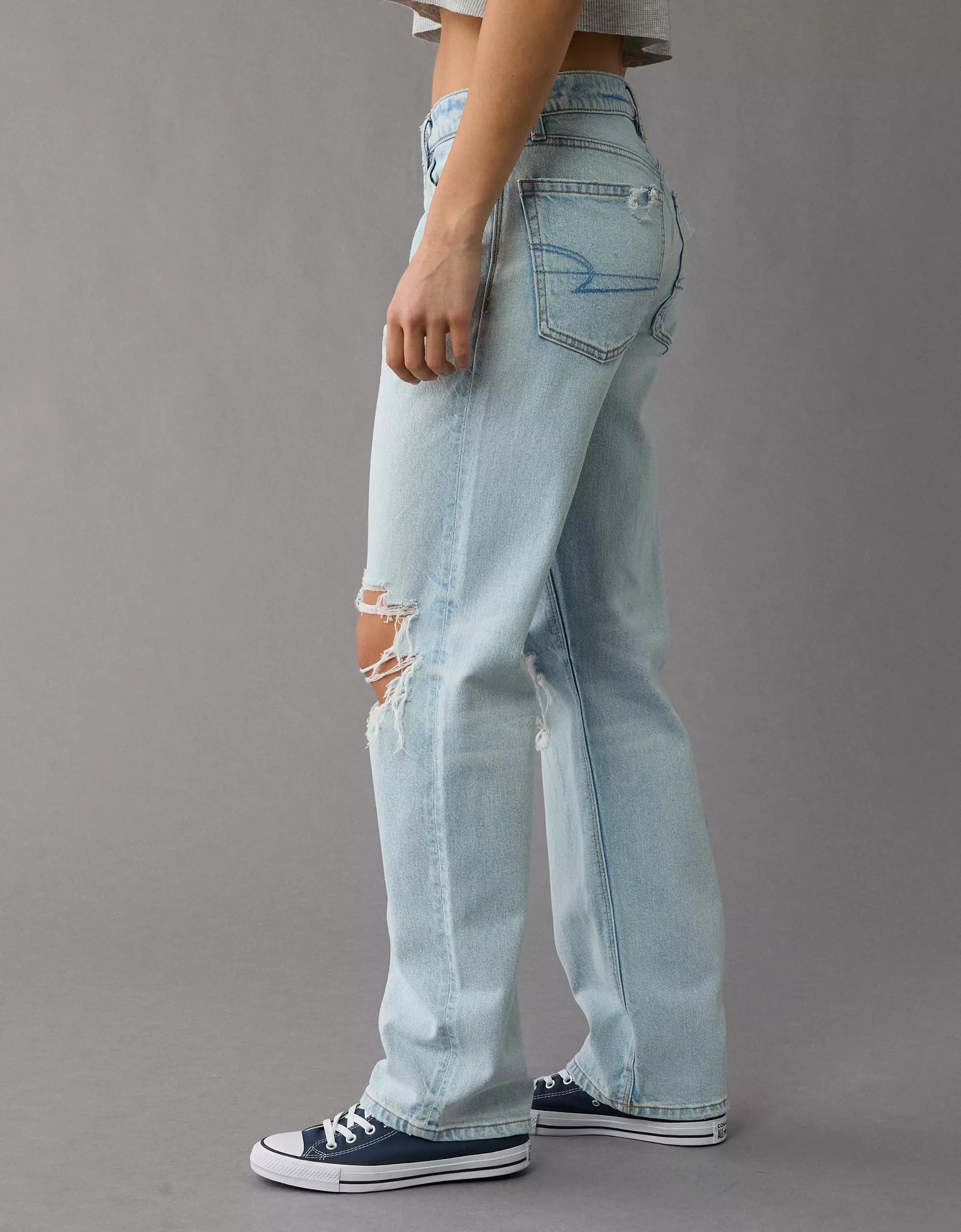 AE Strigid Ripped Low-Rise Ex-Boyfriend Jean Product Image