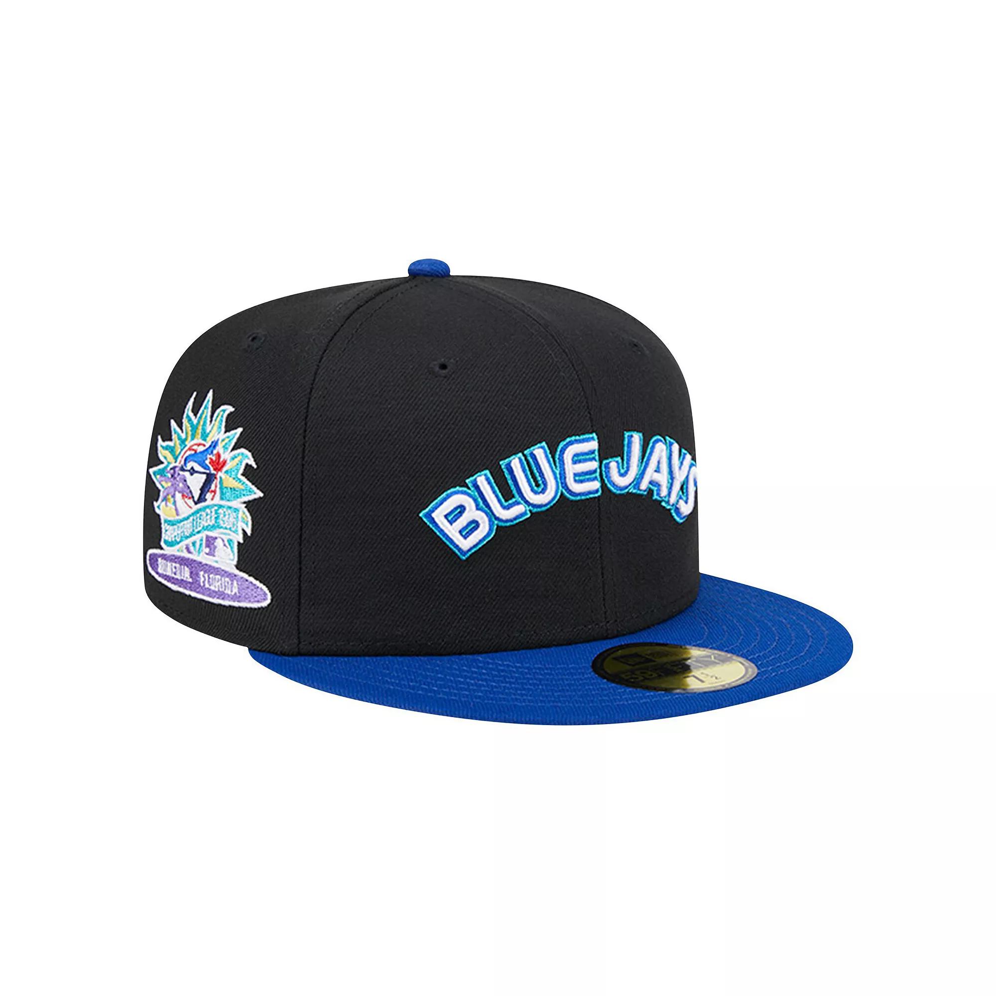 Men's New Era Black Toronto Blue Jays Retro Spring Training 59FIFTY Fitted Hat,  Product Image