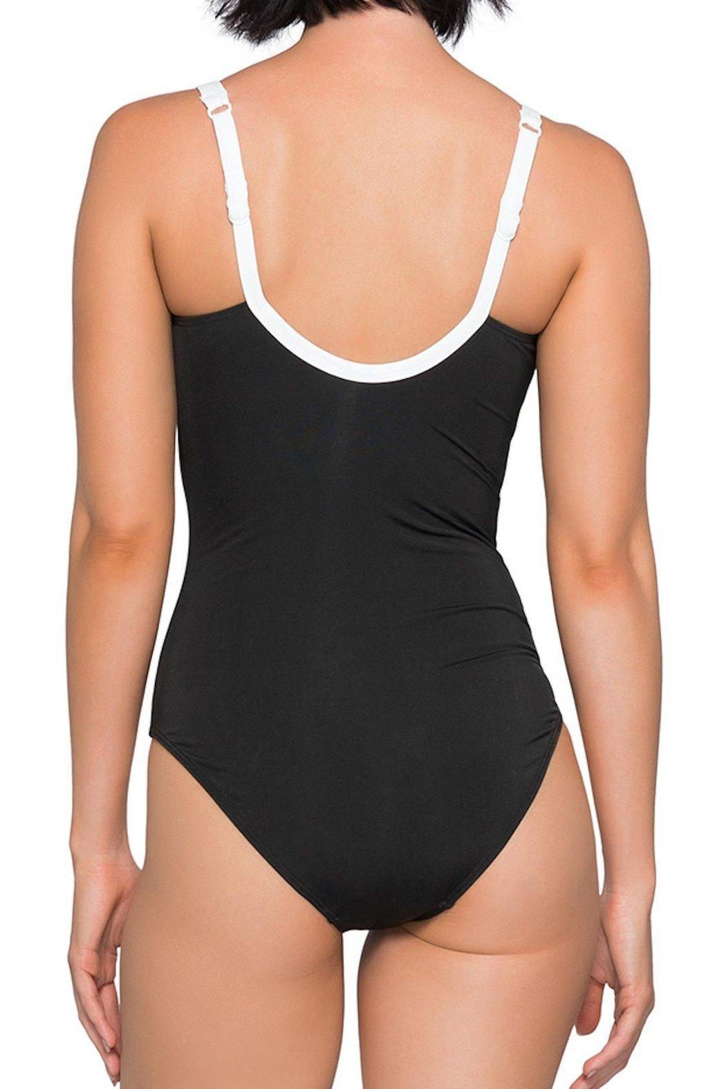 J Black/white Underwire One-Piece Product Image