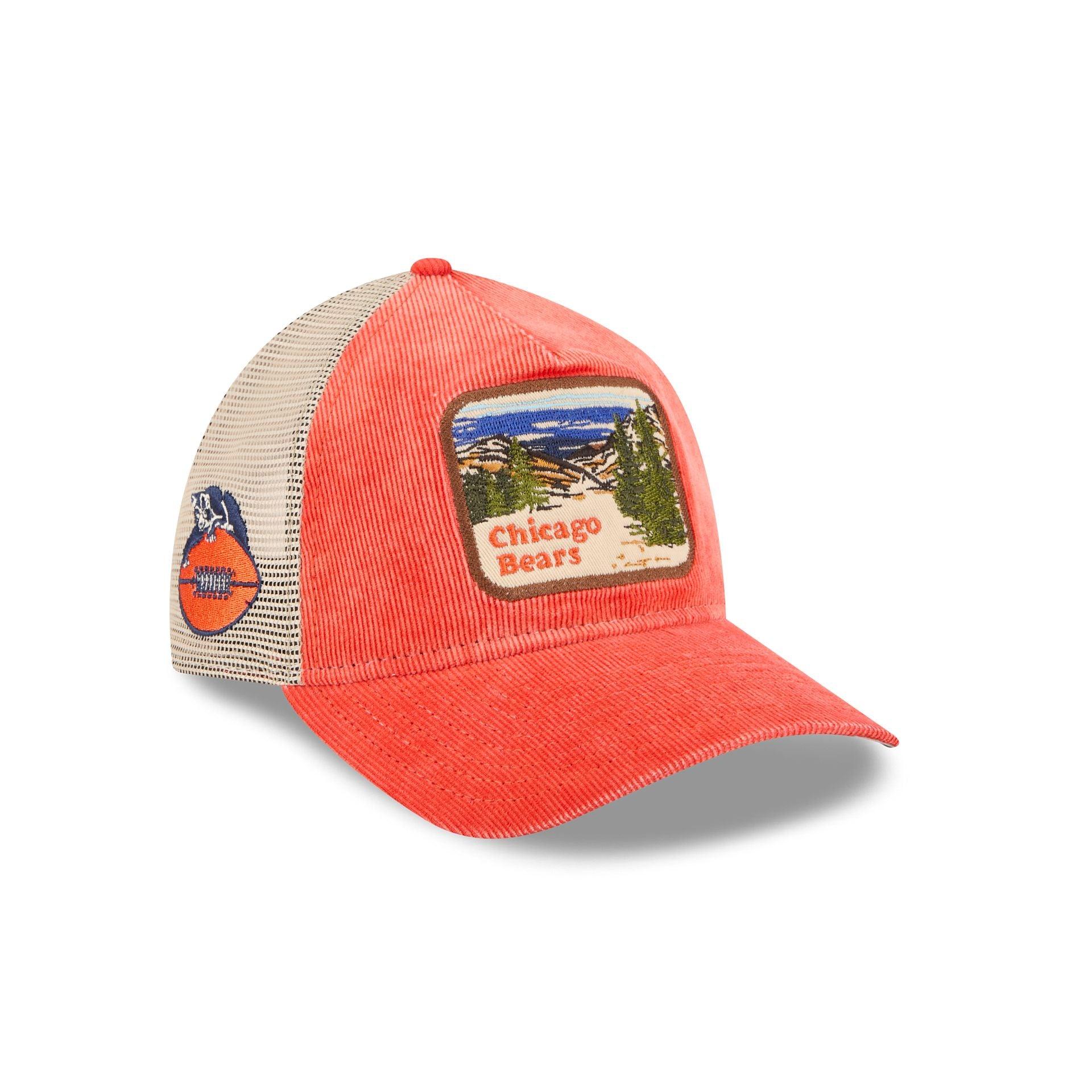Chicago Bears Vintage Landscape 9TWENTY A-Frame Trucker Hat Male Product Image
