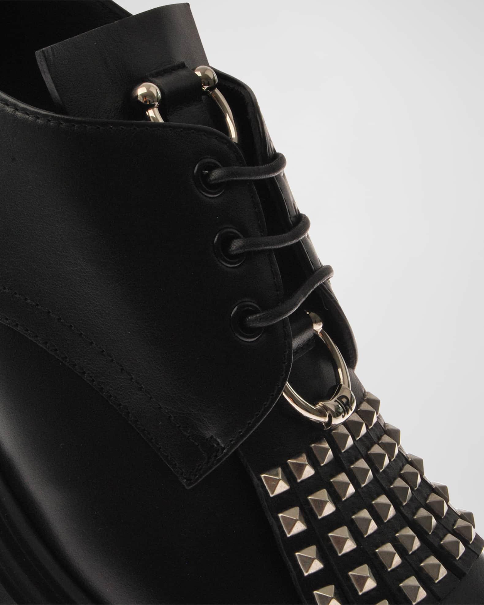 Men's Studded Lug Sole Derby Shoes Product Image