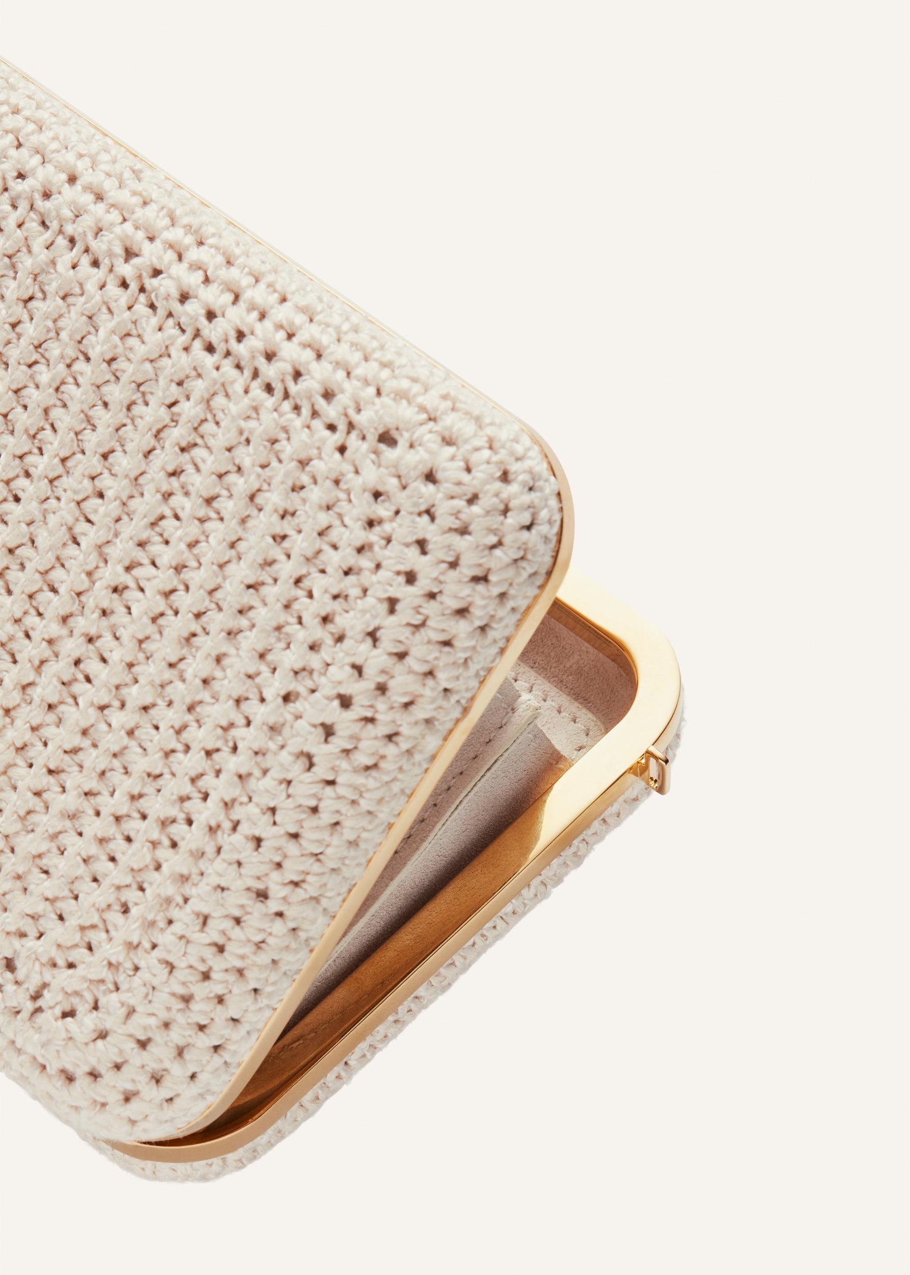 Lelia Clutch Cream Crochet Product Image