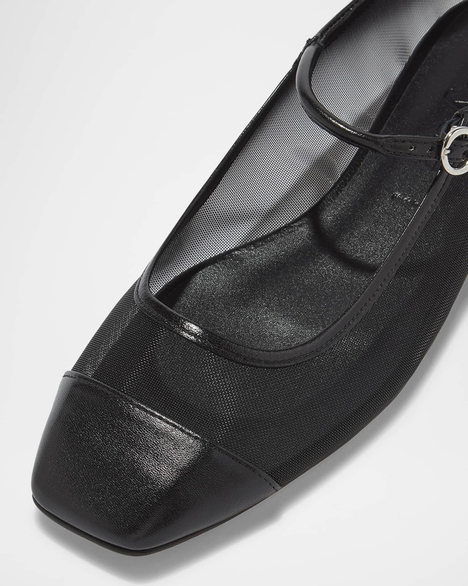 Uma Mesh Mary Jane Ballerina Flats Product Image