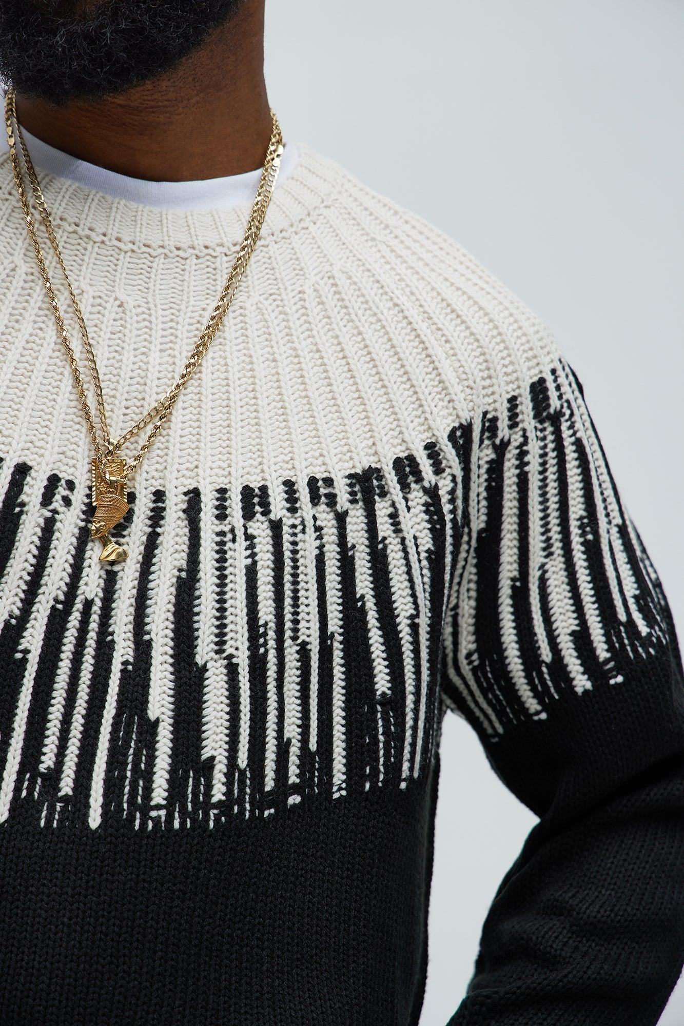 Radiant Crewneck Sweater - Black/combo Male Product Image