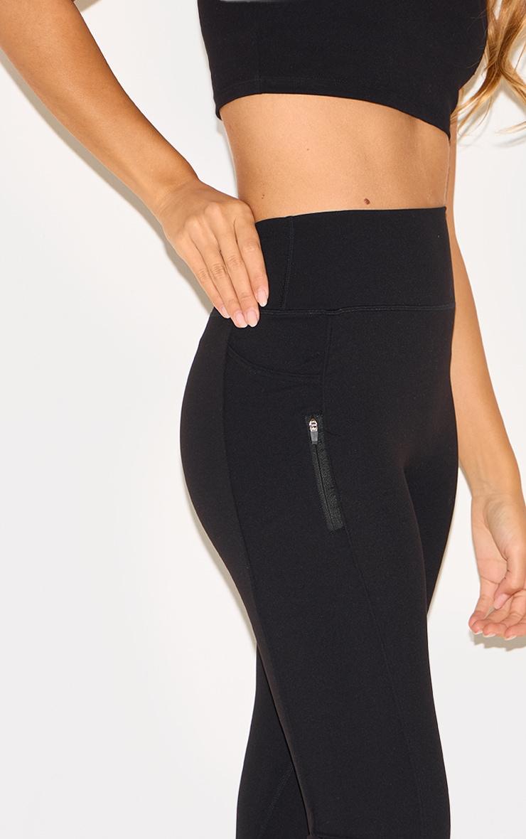 Black Sculpt Side Pocket Gym Leggings Product Image