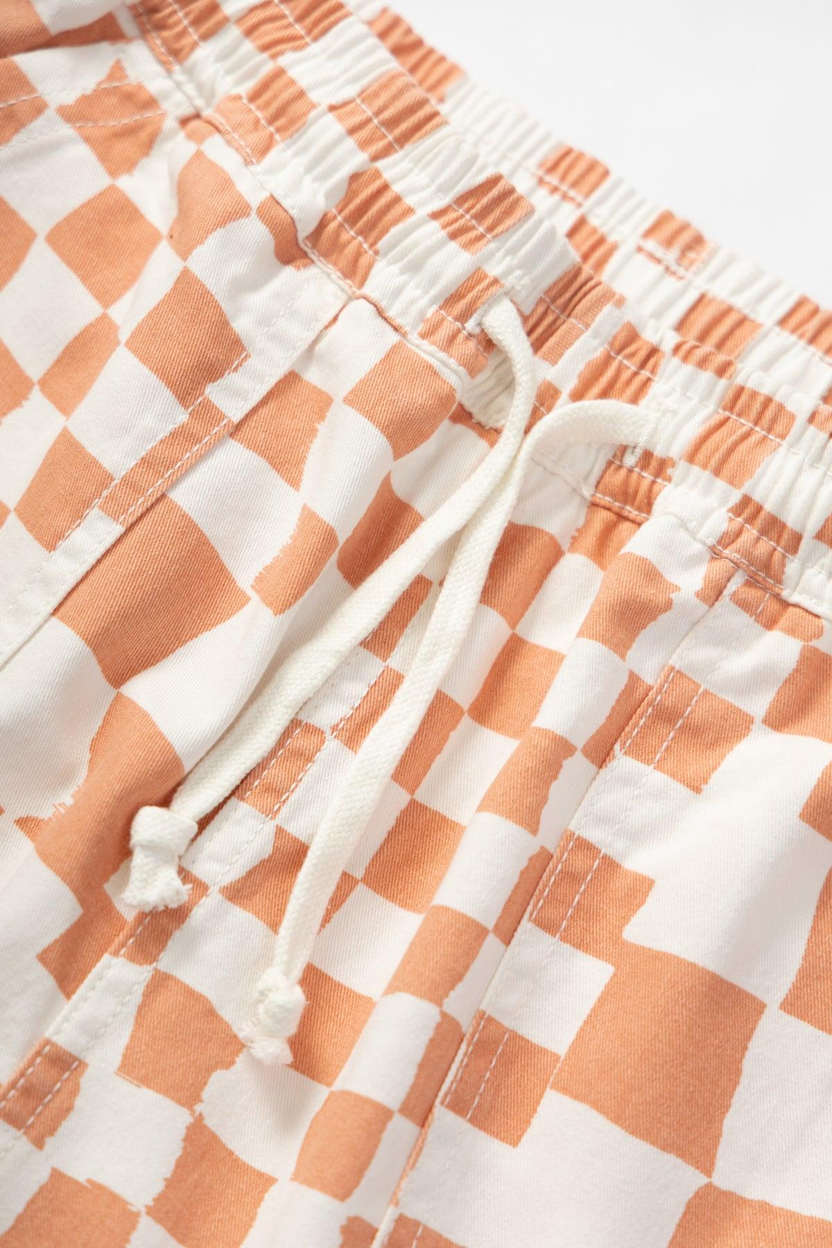 Printed Chef Shorts - Salmon Checker Product Image