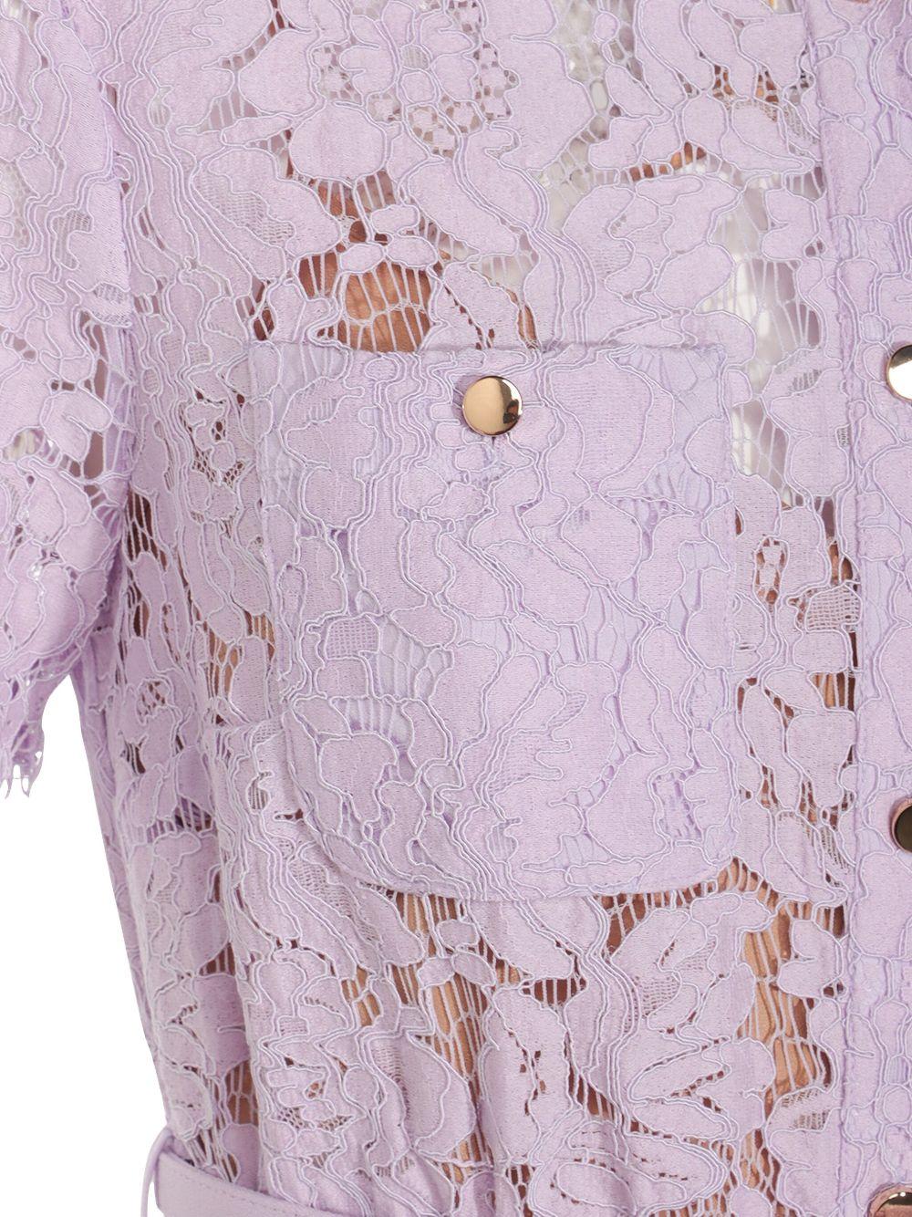 lace button-up midi dress Product Image