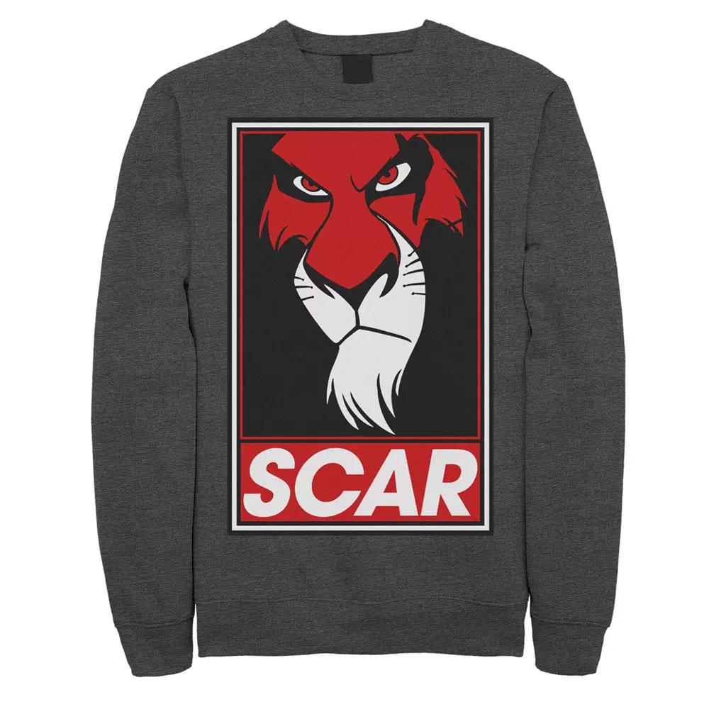 Men's Disney The Lion King Scar Poster Sweatshirt,  Product Image