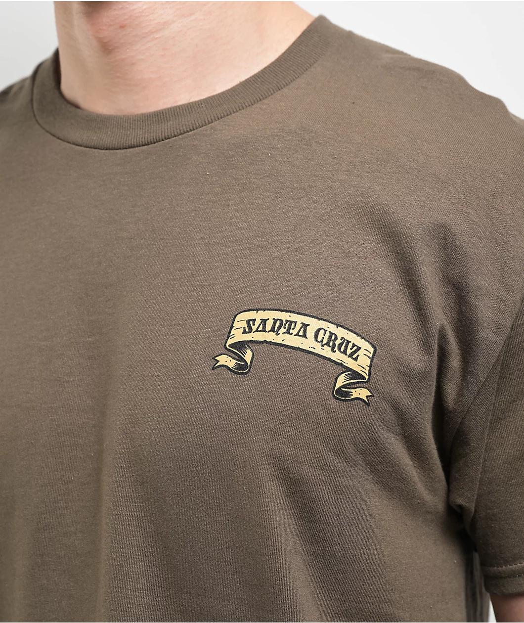 Santa Cruz Guzman Dining Dot Olive T-Shirt Product Image