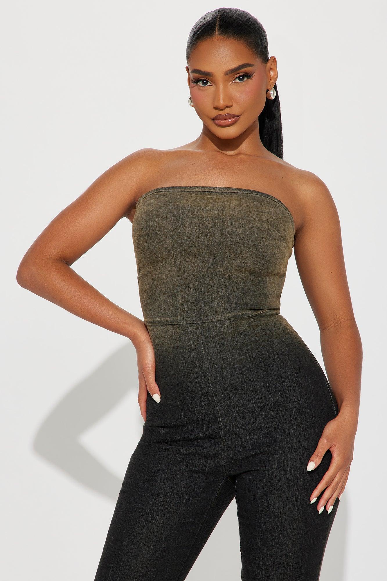 Lian Denim Jumpsuit - Black Wash Product Image