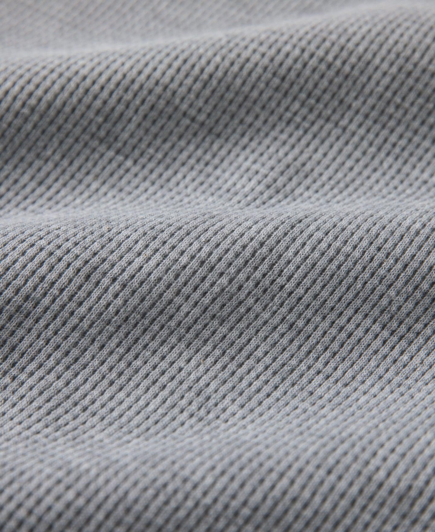 1970s Heavyweight Waffle Knit Jogger Pants - Gray Product Image