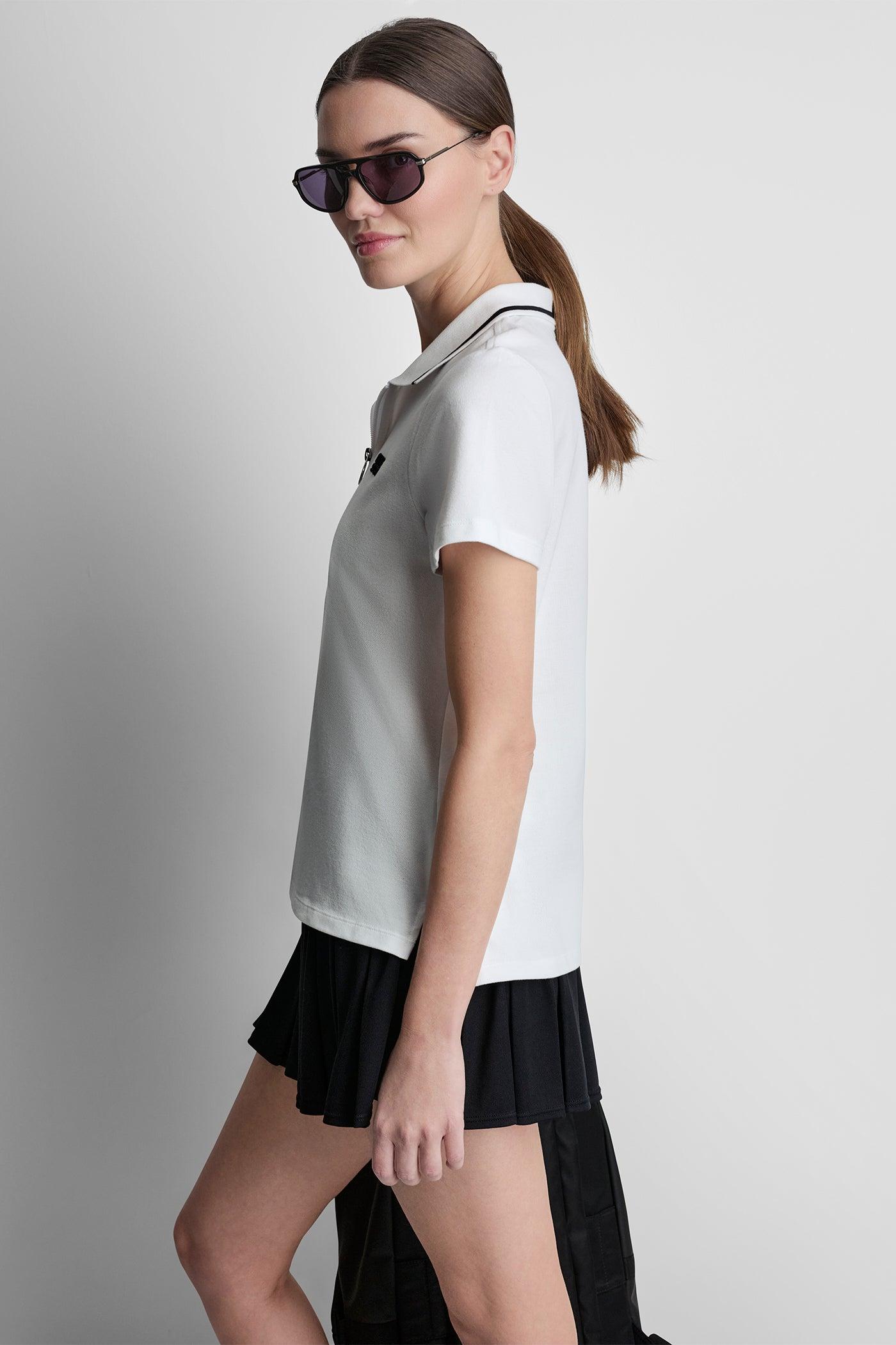 LOGO EMBROIDERED ZIP POLO Product Image