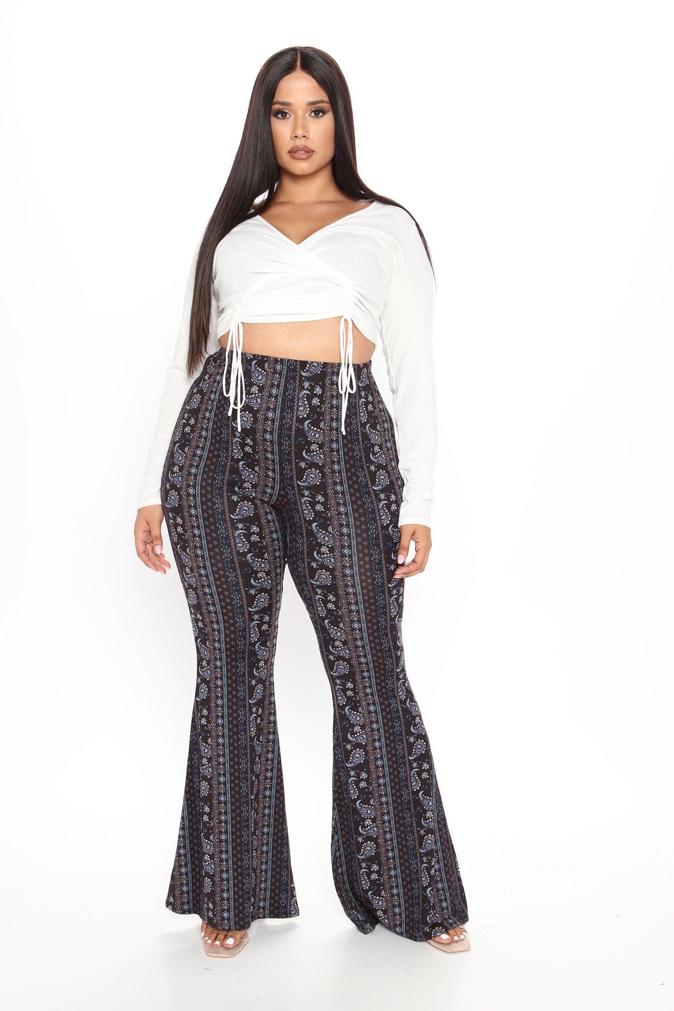 Astrid Flare Pants - Black/combo Product Image