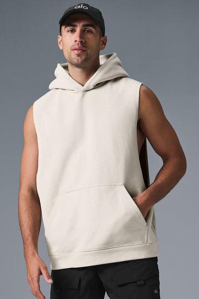 Renown Sleeveless Hoodie - Bone Product Image