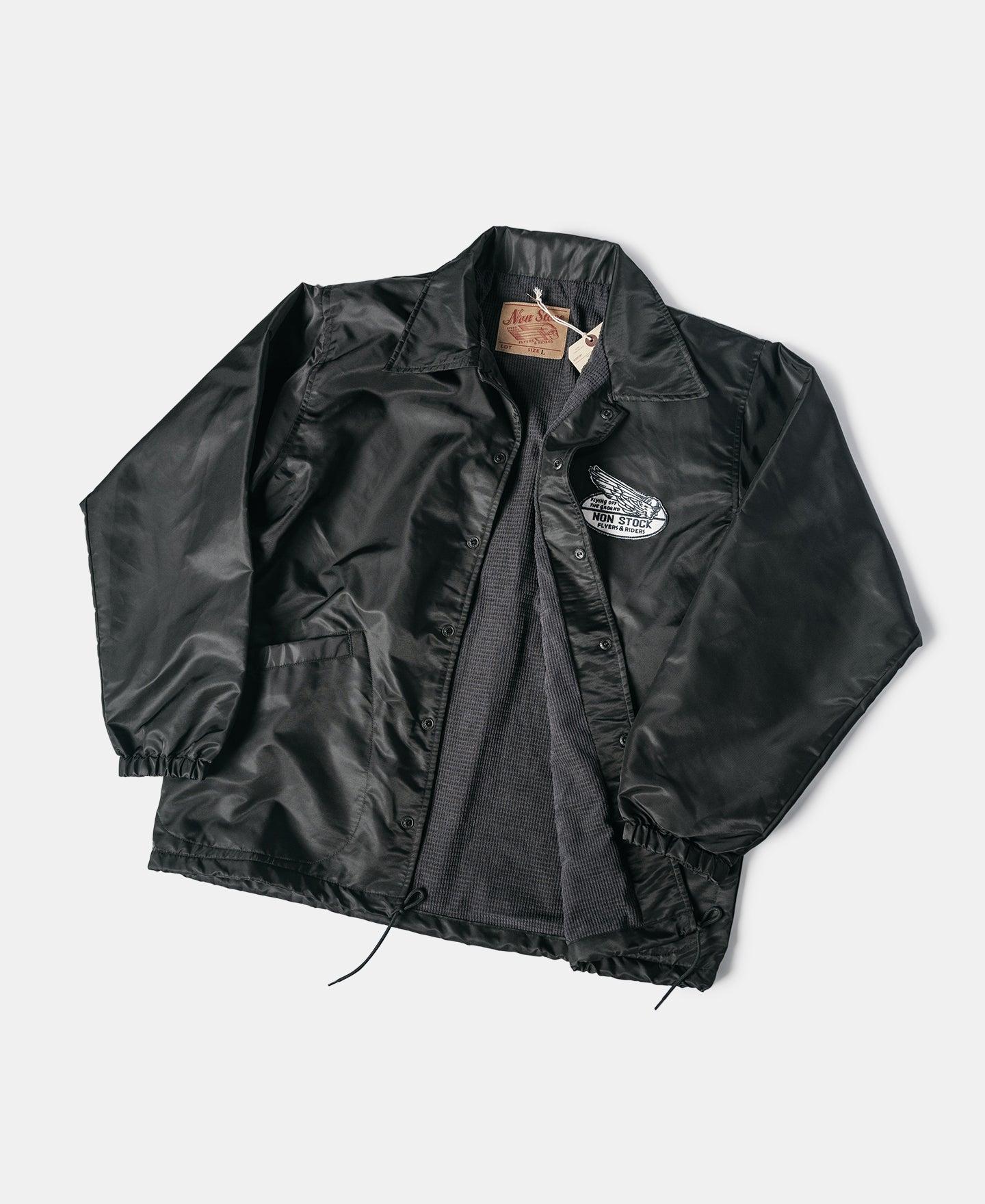 Logo-Appliqued Nylon Coach Jacket - Black Product Image