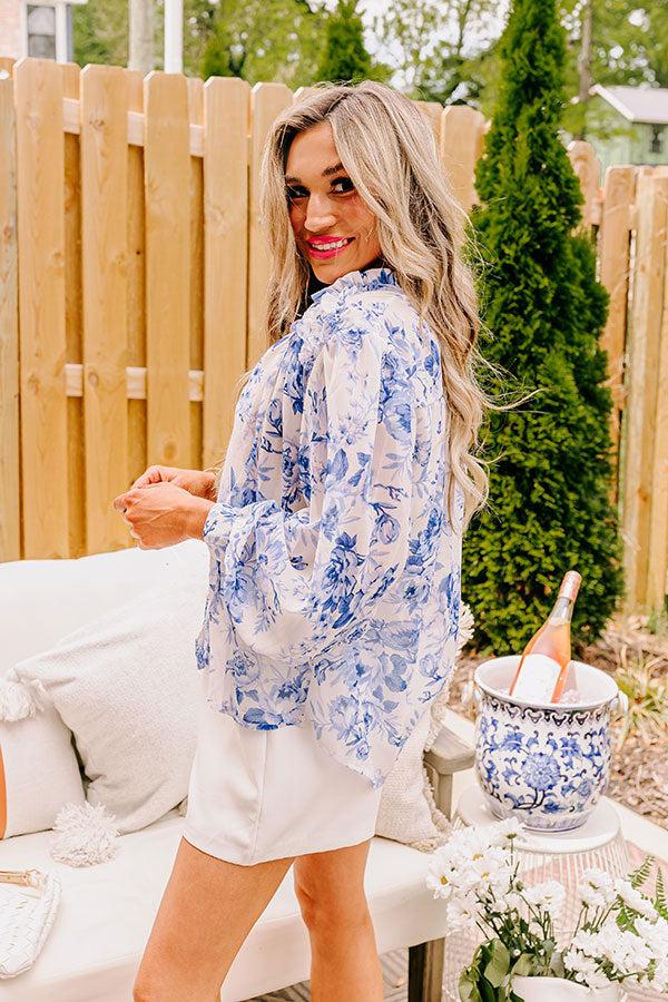 English Tea Garden Floral Shift Top Product Image