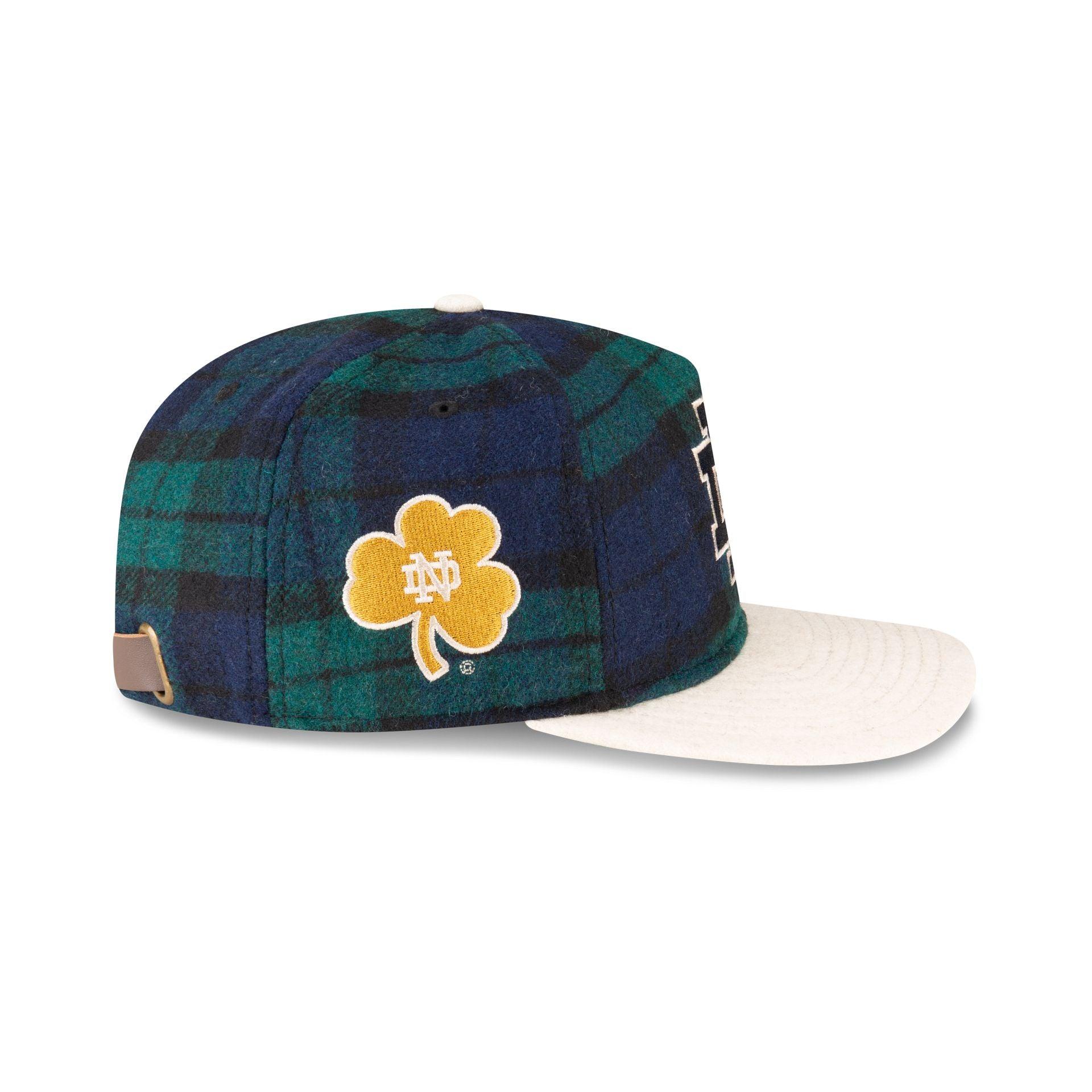 Notre Dame Fighting Irish Plaid Letterman 19TWENTY Adjustable Hat Male Product Image