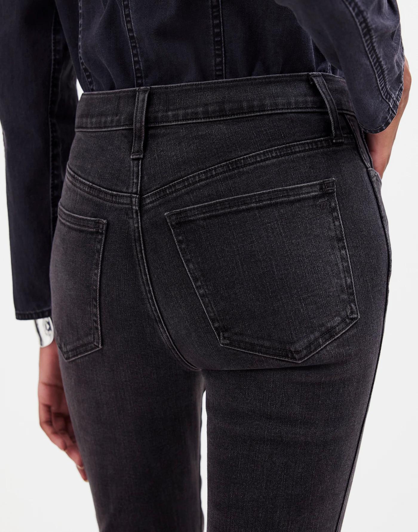 Tall Mid-Rise Stovepipe Jeans in Armand Wash: Raw-Hem Edition Product Image