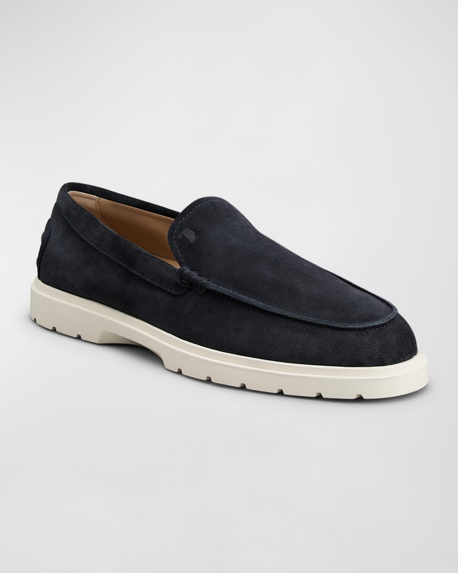 Men's Suede Penny Loafers Product Image