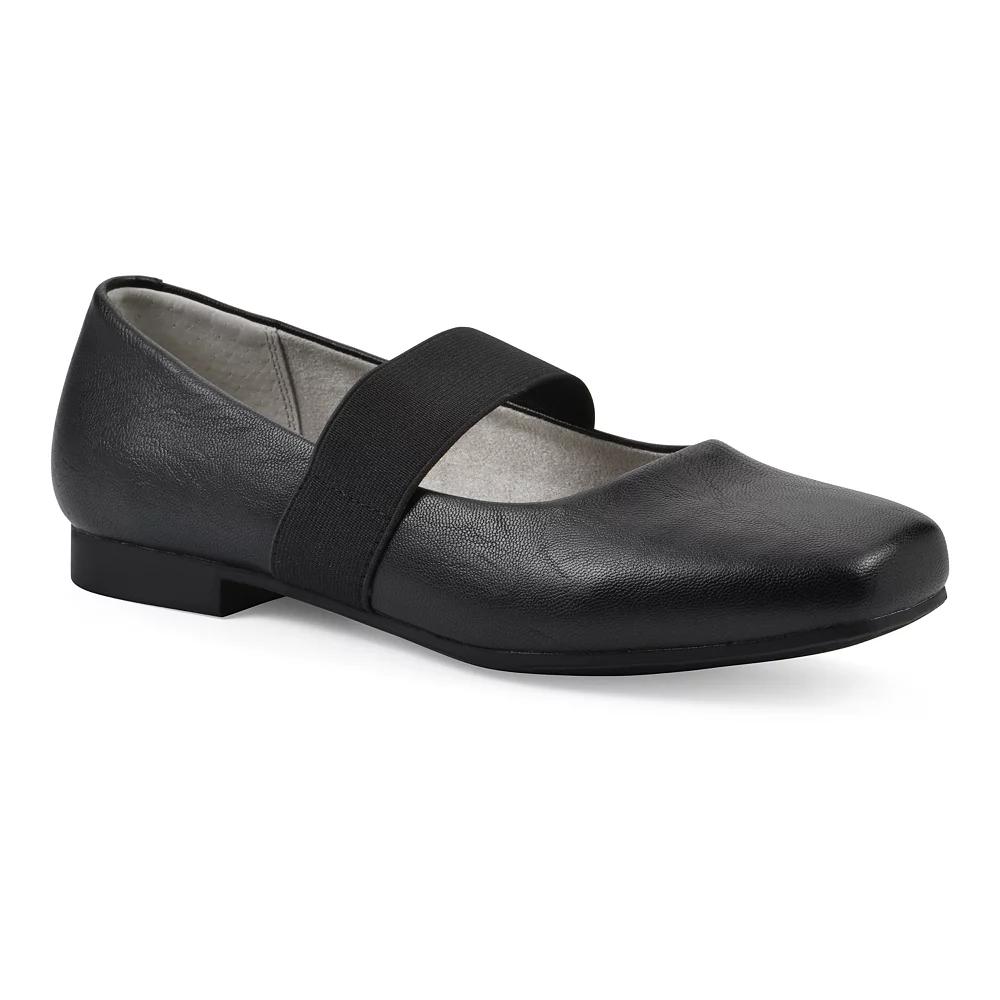 Cliffs by White Mountain Besimi Women's Mary Jane Flats, Size: 8.5, Black Smo Product Image