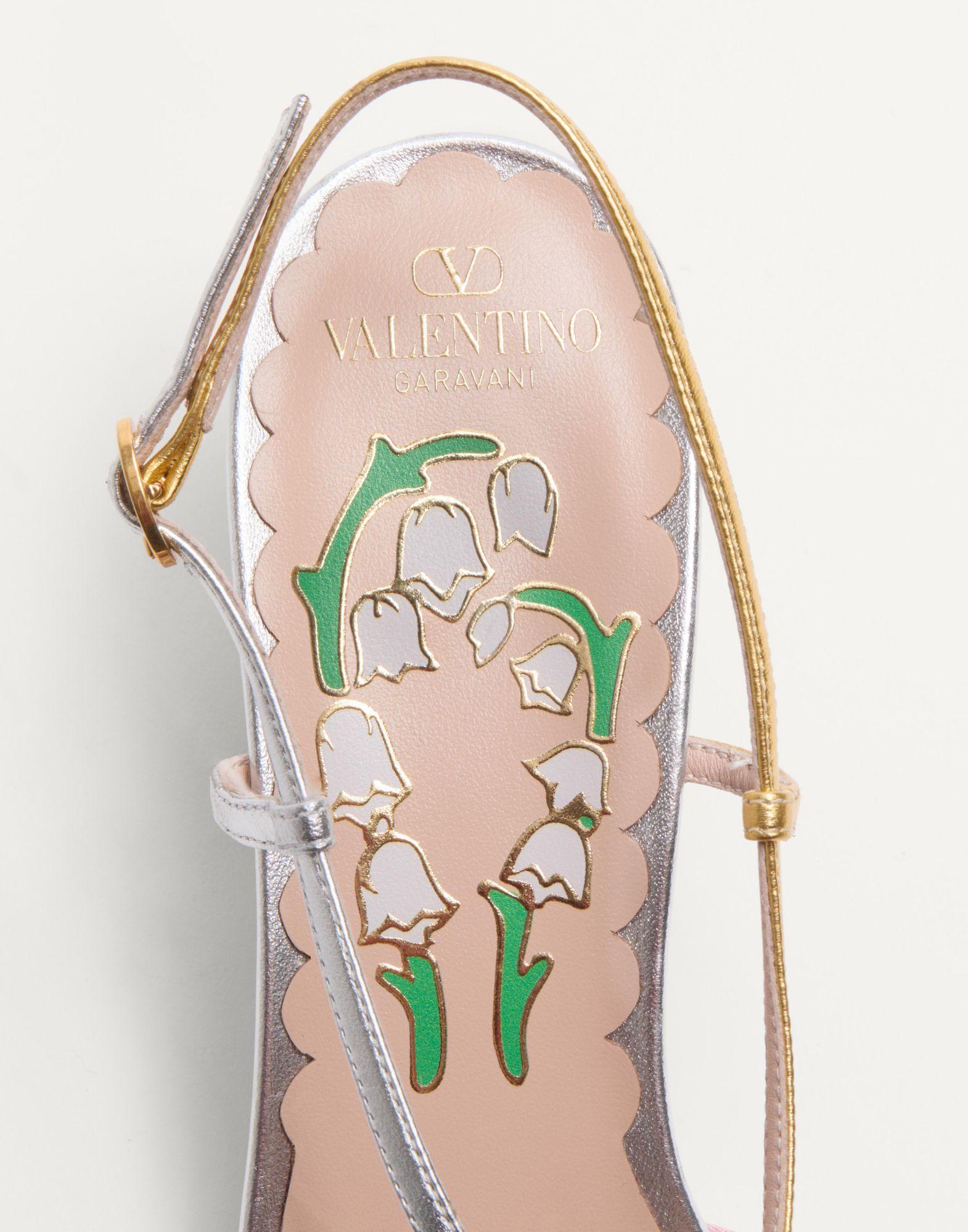 Bowow Slingback Pumps In Moirè Fabric 45Mm Product Image