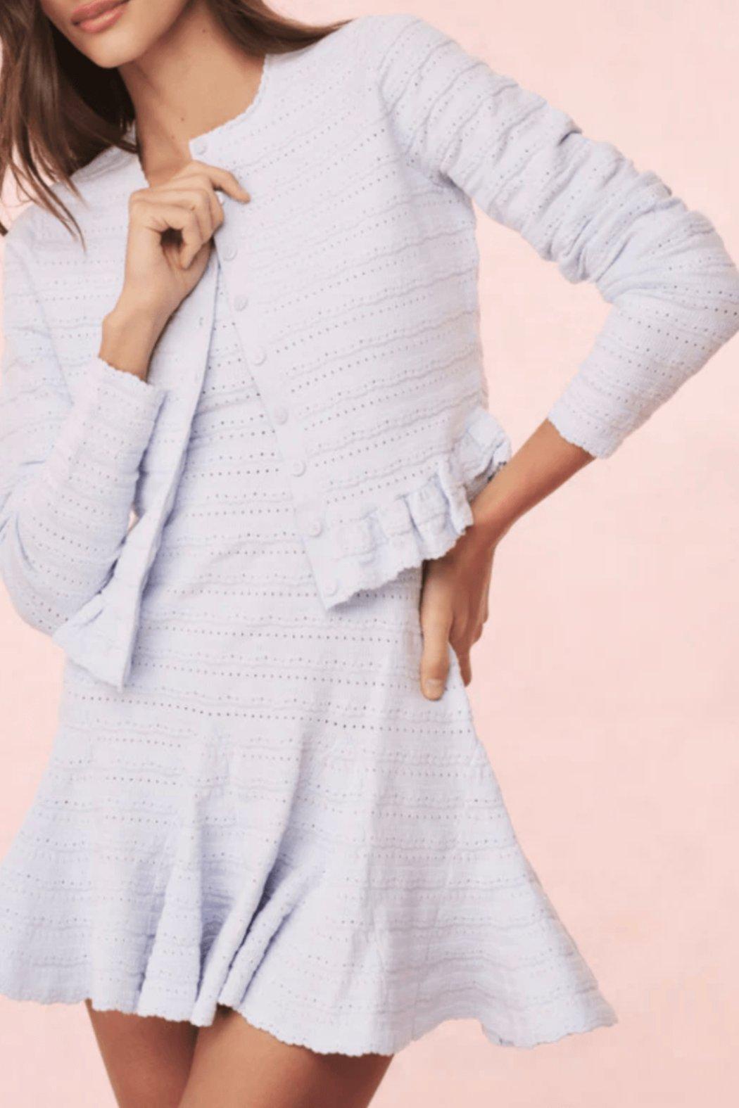 Rogan Pointelle Knit-Cardigan Product Image