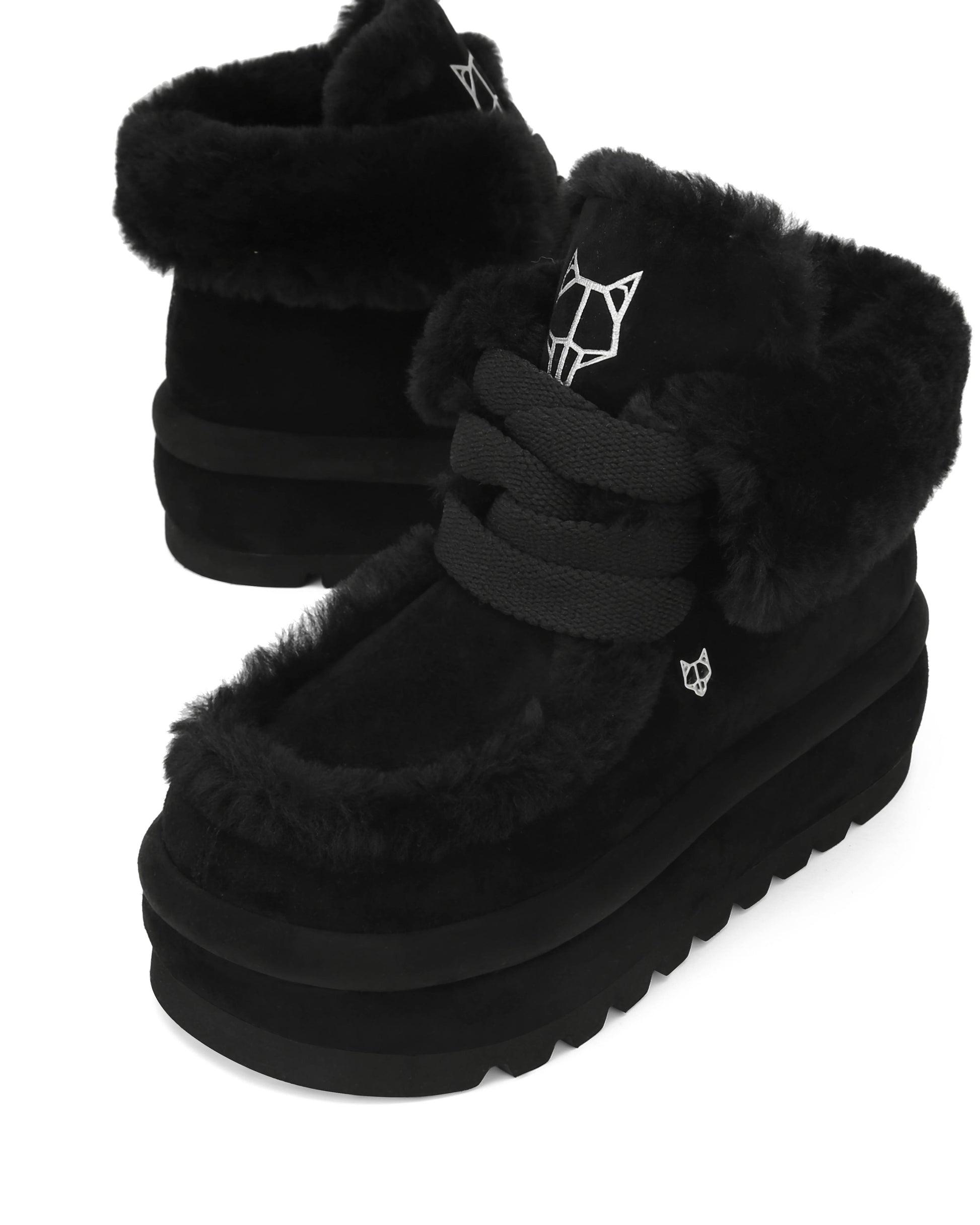 Bambi Black Suede/Shearling Product Image