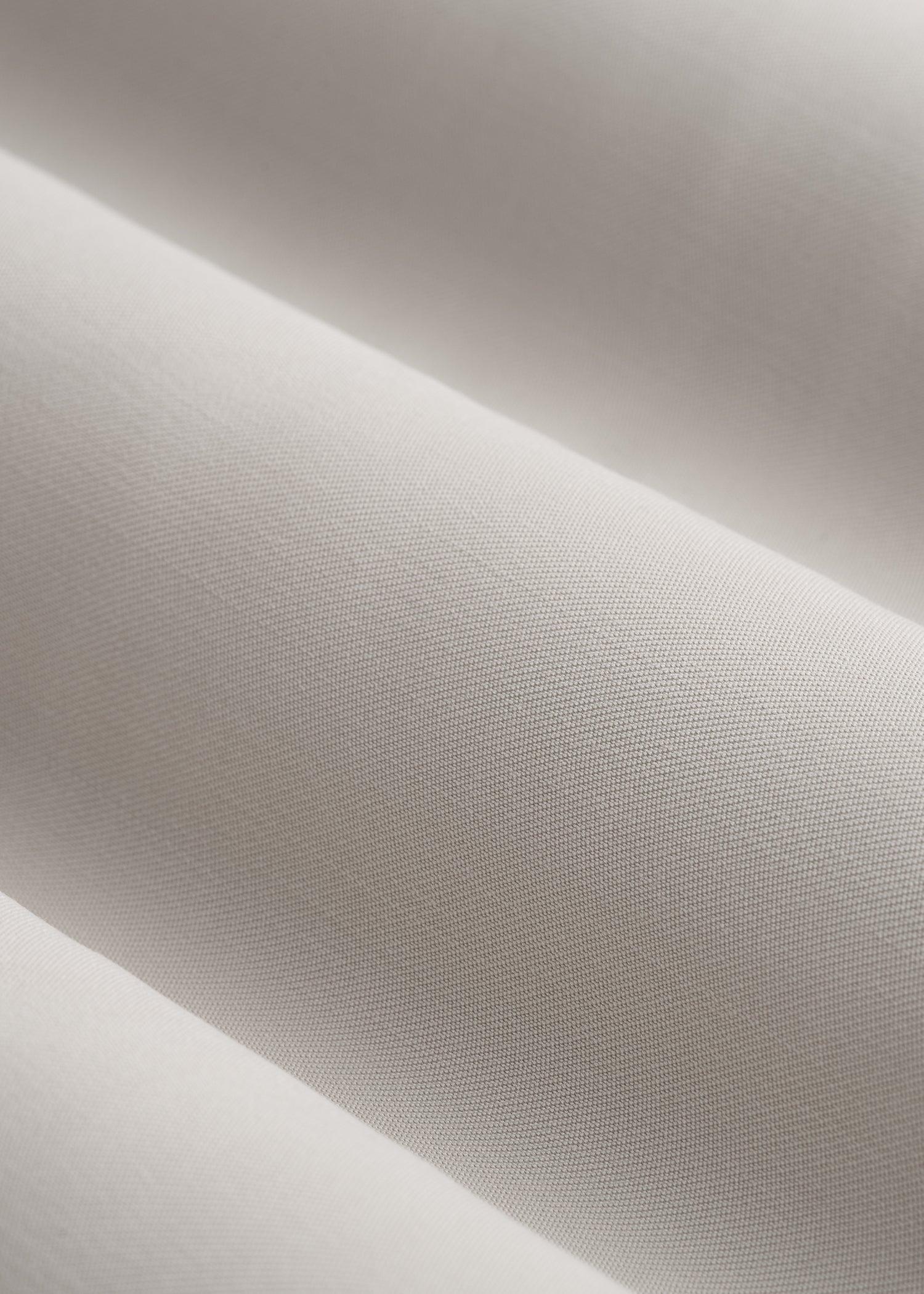 Relaxed Button-Up Single-Pocket Blouse for Tall Women in Stone Female Product Image