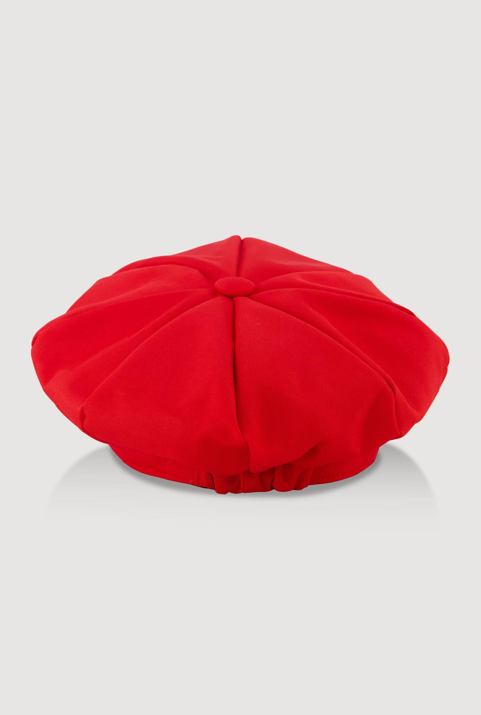 Rhinestone Curb Chain Detail Cabbie Hat Female Product Image