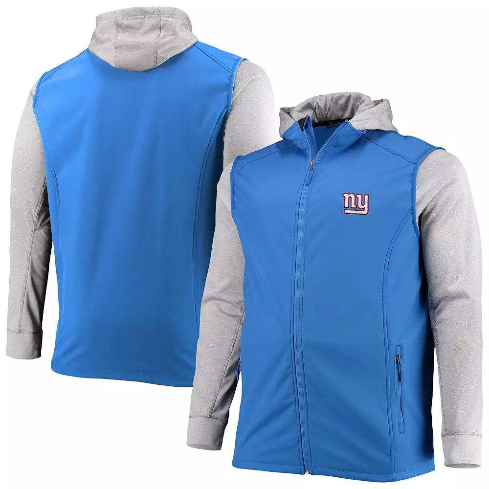 Men's Dunbrooke Royal/Gray New York Giants Big & Tall Alpha Full-Zip Hoodie Jacket,  Product Image