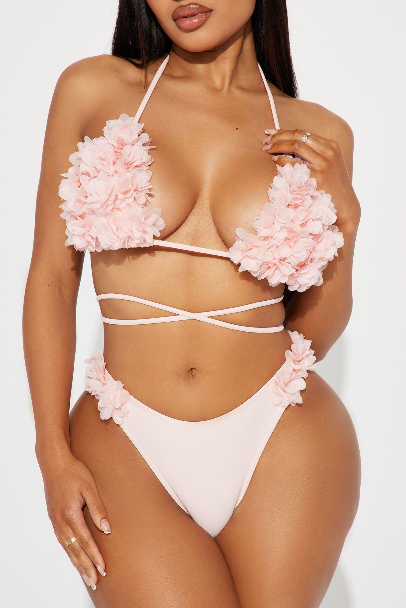Rosemary Rosette 2 Piece Bikini - Pink Product Image