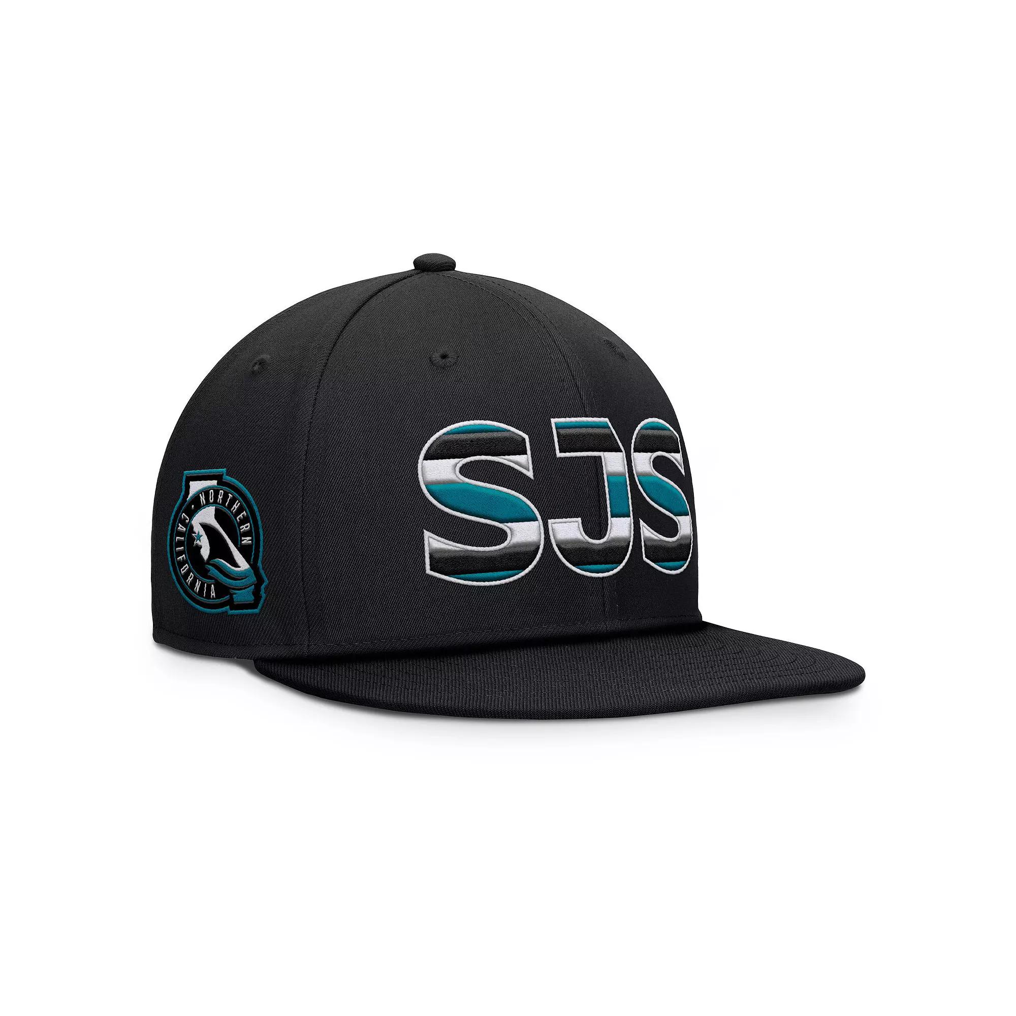 Men's Fanatics Black San Jose Sharks Authentic Pro Alternate Jersey Snapback Hat, Sks Black Product Image