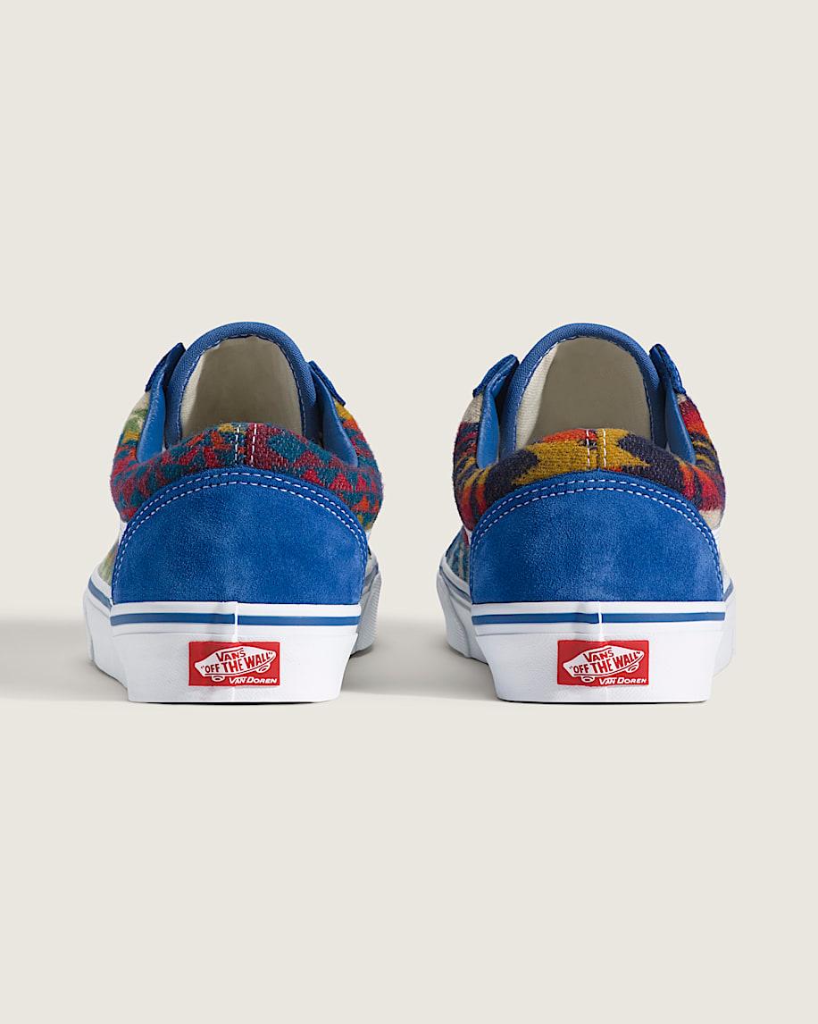 Van Doren Approved X All Nations Old Skool Shoe in Blue| Vans US Product Image
