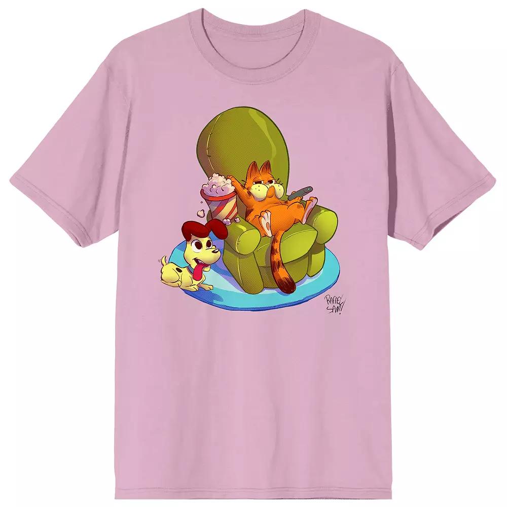 Men's Garfield Characters Lounging Graphic Tee,  Product Image