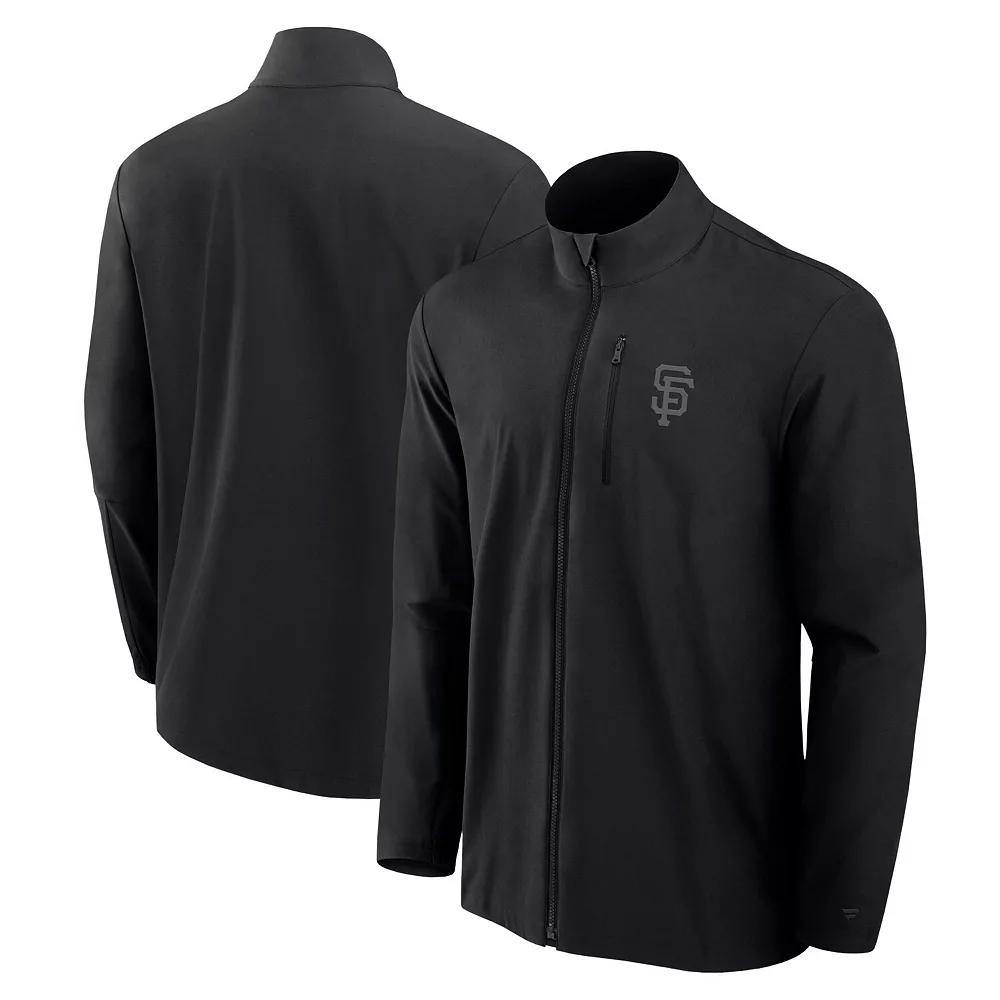 Men's Fanatics Signature Black San Francisco Giants Front Office Woven Full-Zip Jacket,  Product Image