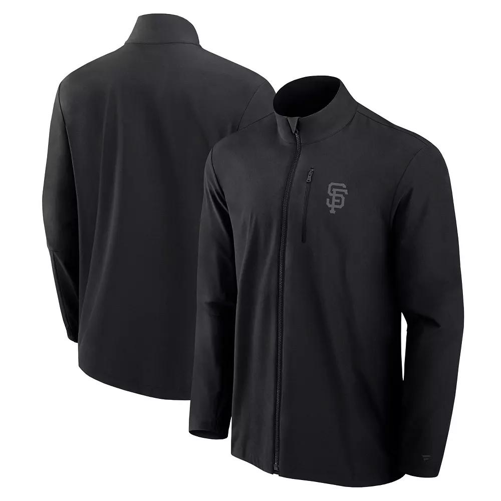 Men's Fanatics Signature Black San Francisco Giants Front Office Woven Full-Zip Jacket,  Product Image