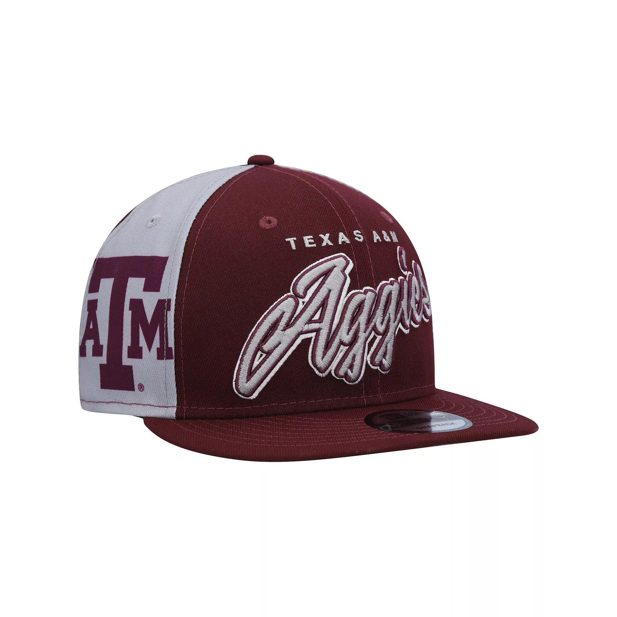 Men's New Era  Maroon Texas A&M Aggies Outright 9FIFTY Snapback Hat, Red Product Image