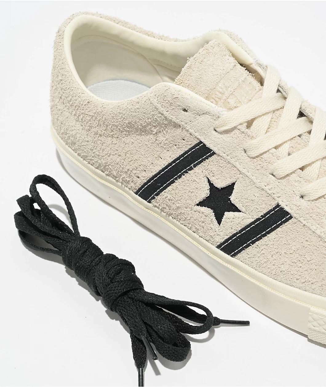 Converse One Star Academy Pro Egret & Black Skate Shoes Product Image