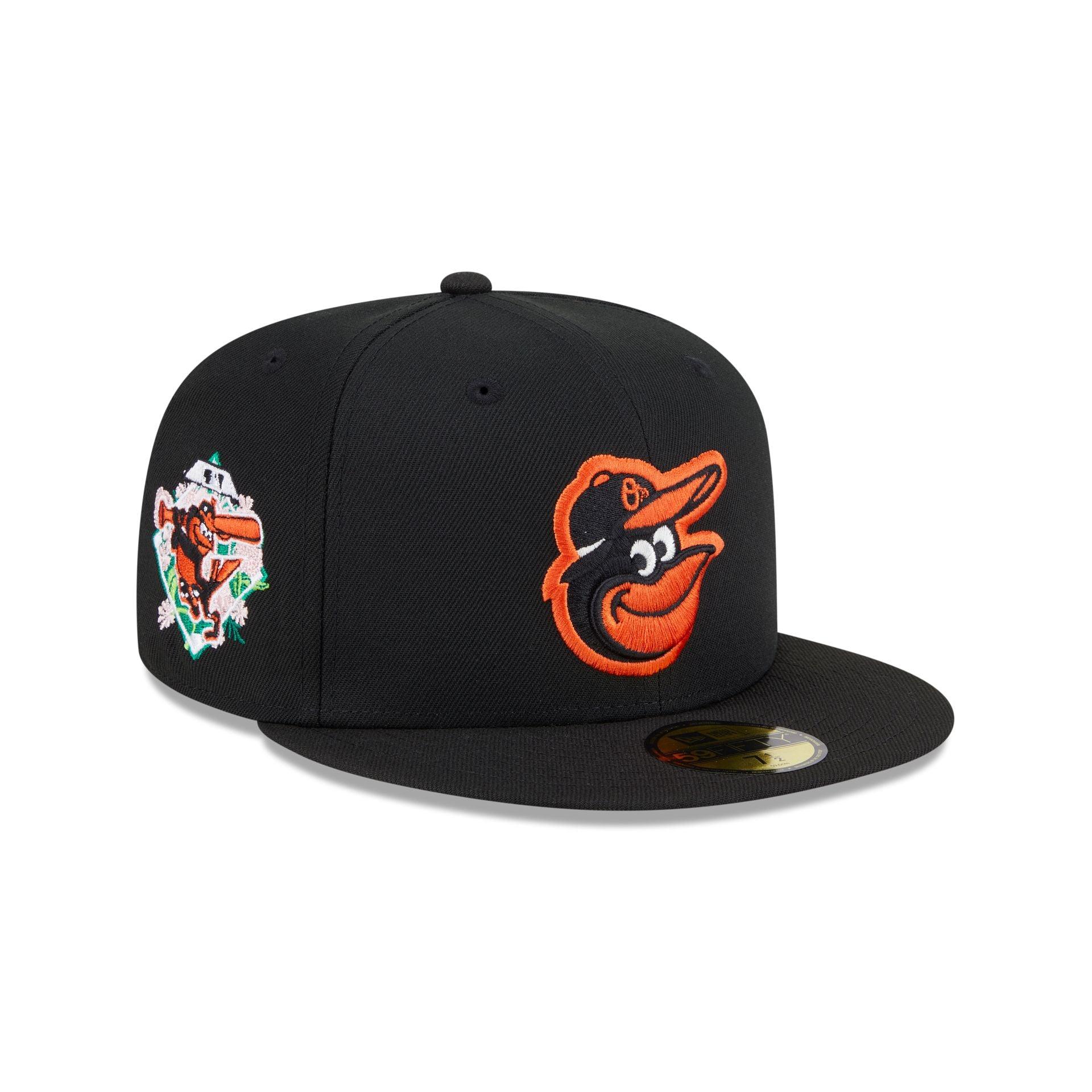 Baltimore Orioles Floral Undervisor 59FIFTY Fitted Hat Male Product Image