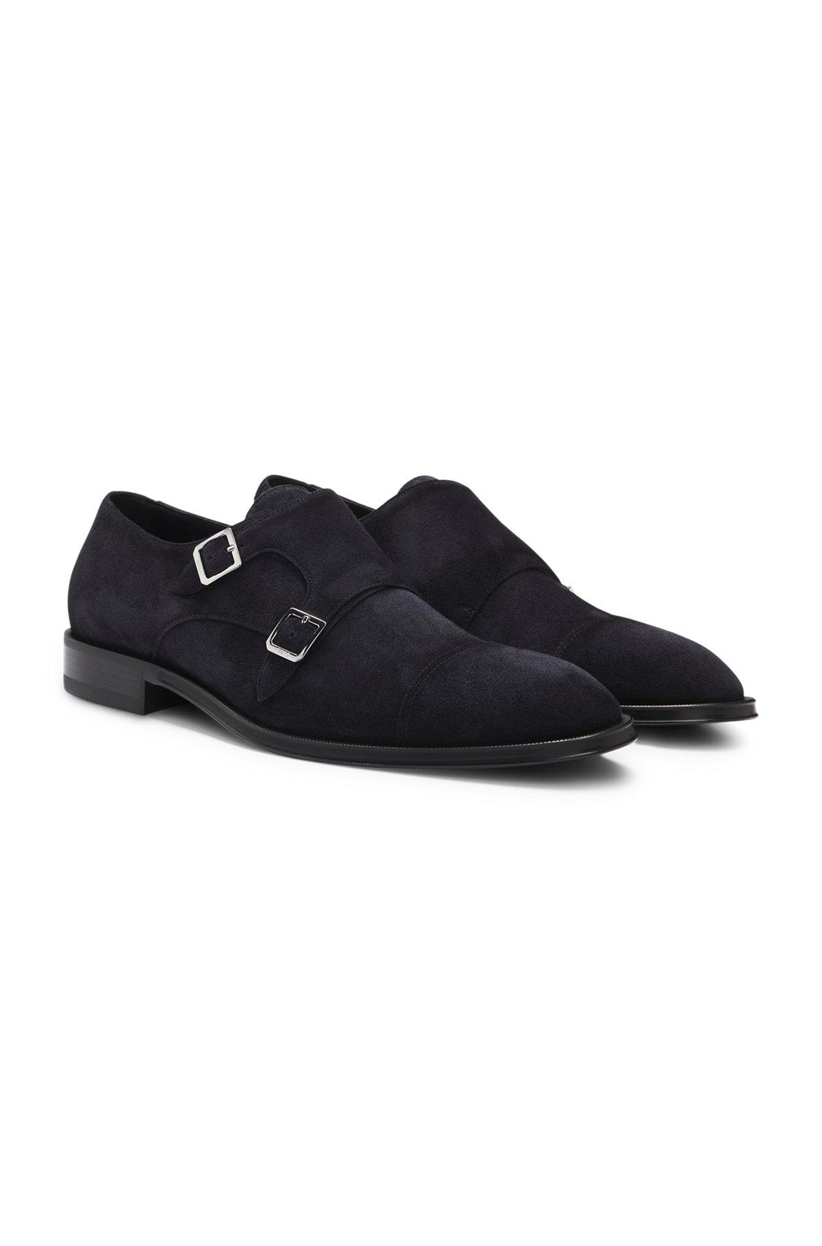 Double monk shoes in suede Product Image