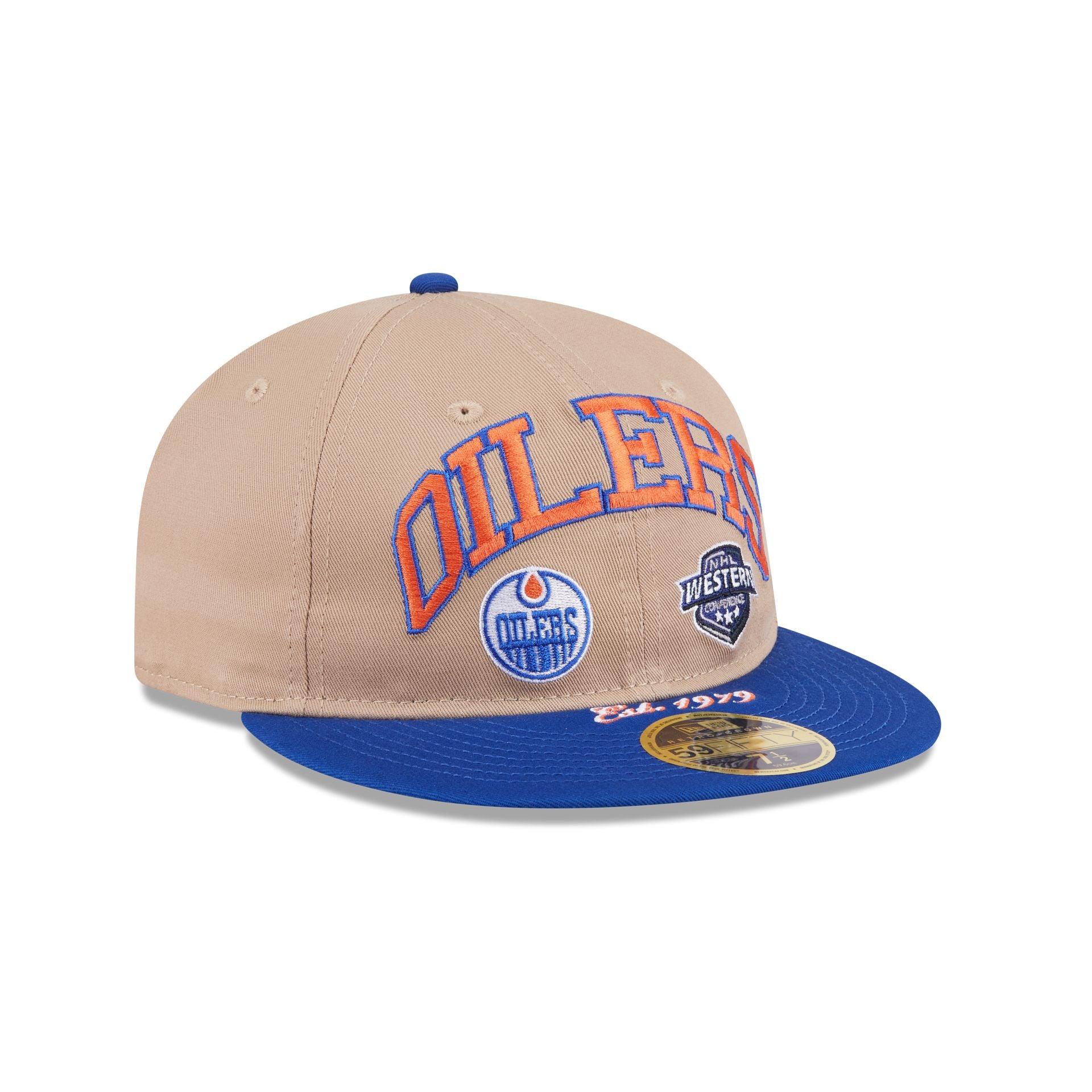 Edmonton Oilers Camel Retro Crown 59FIFTY Fitted Hat Male Product Image