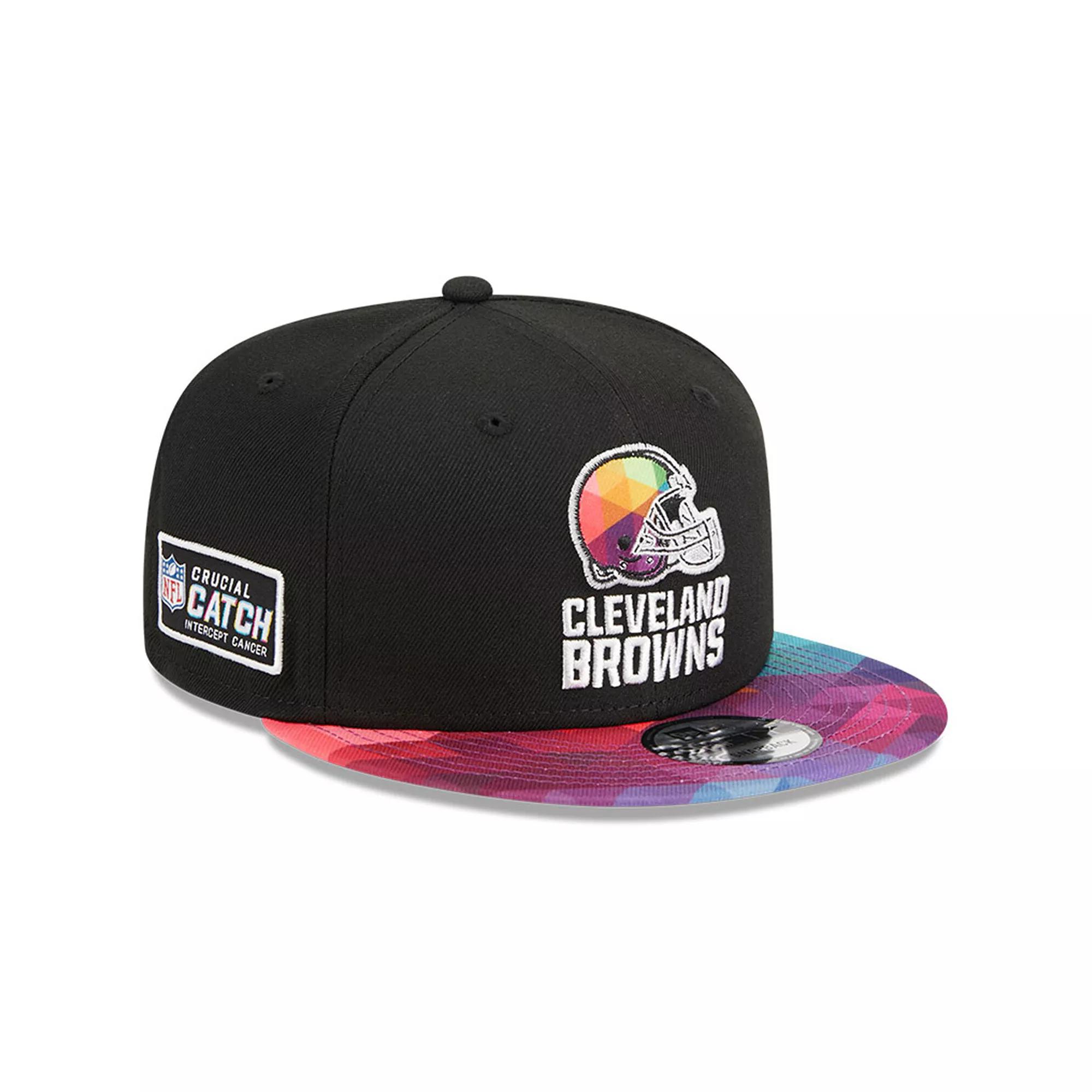 Men's New Era Black Cleveland Browns 2023 NFL Crucial Catch 9FIFTY Snapback Hat Product Image